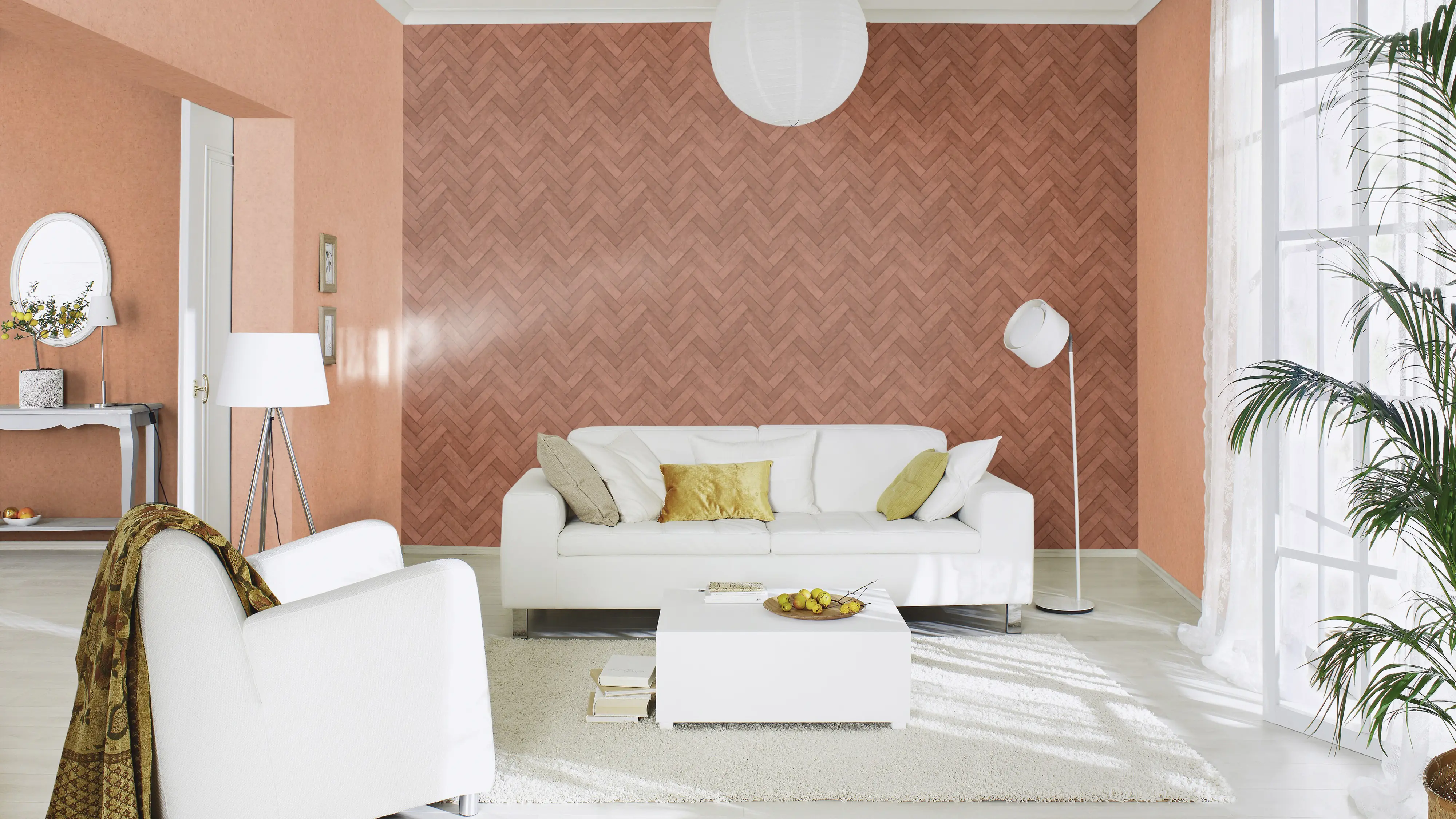 Rasch Vliestapete 499148 Rot-Terra Muster & Motive 10,05 m x 0,53 m