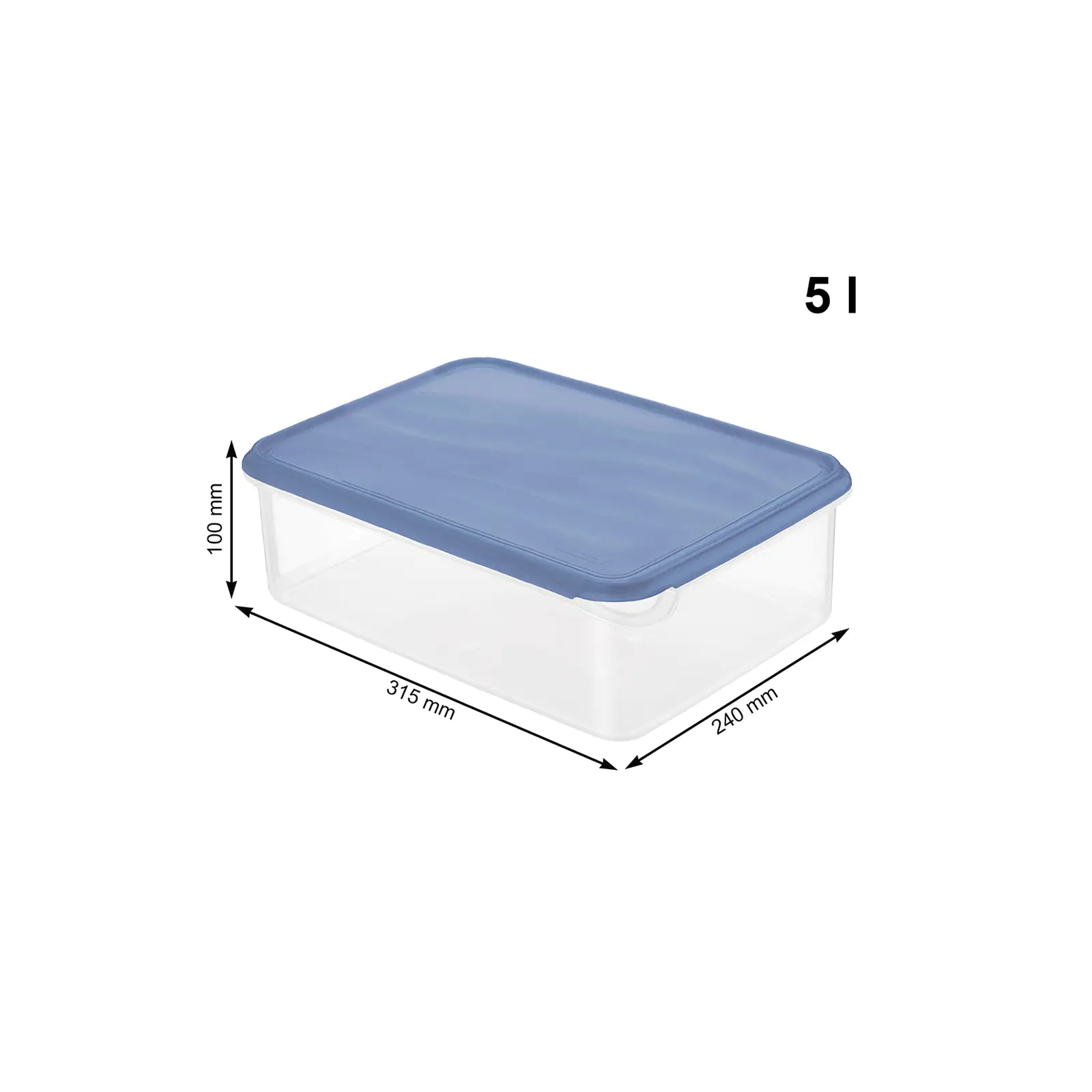 Rotho Kühlschrankdose Rondo 5 l horizon blau