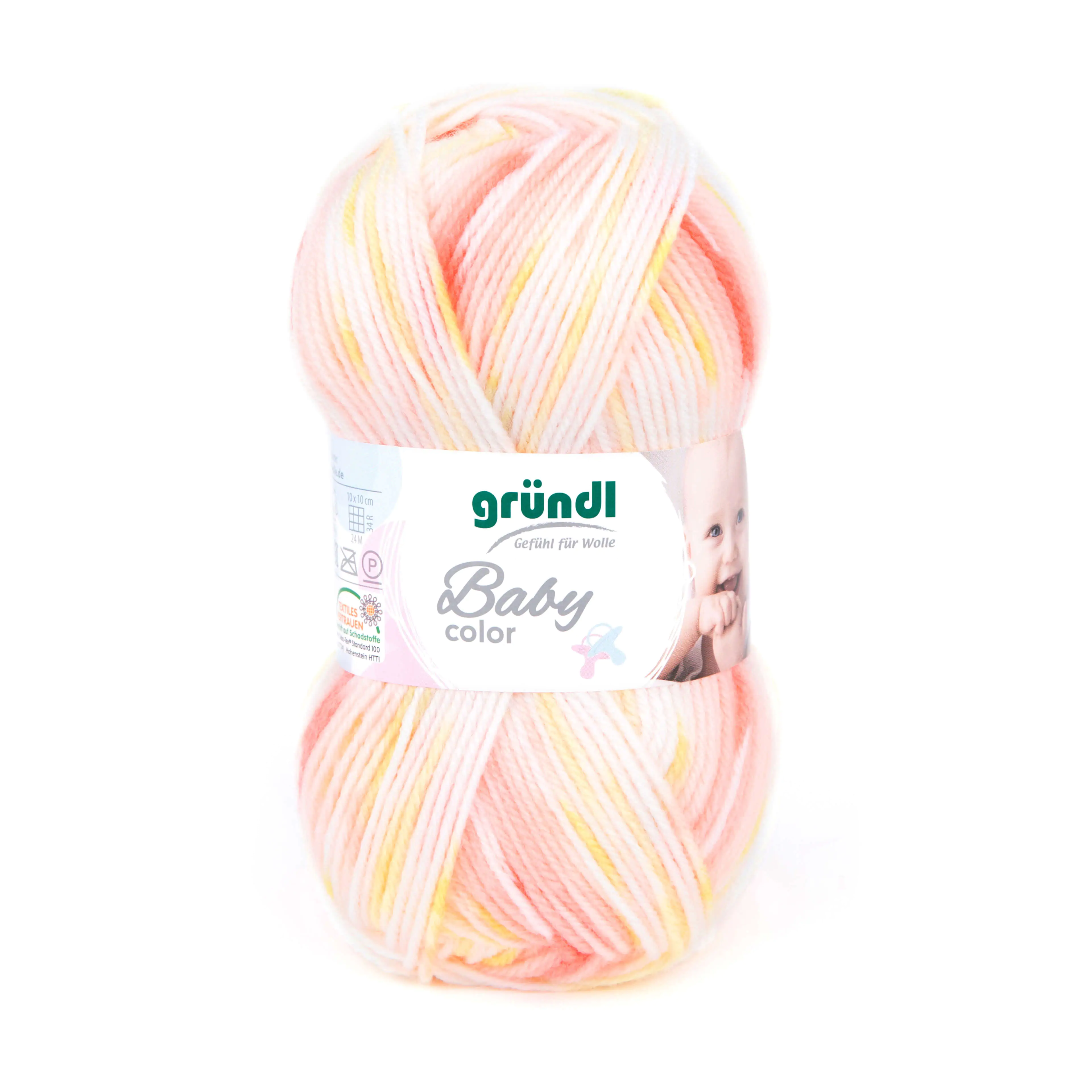 4036014150604 Gründl Wolle Baby color 50 g coralle multicolor