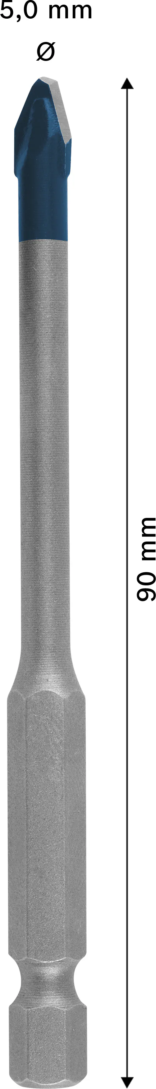 Bosch Expert Fliesenbohrer HEX-9 HardCeramic Ø 5 x 90 mm