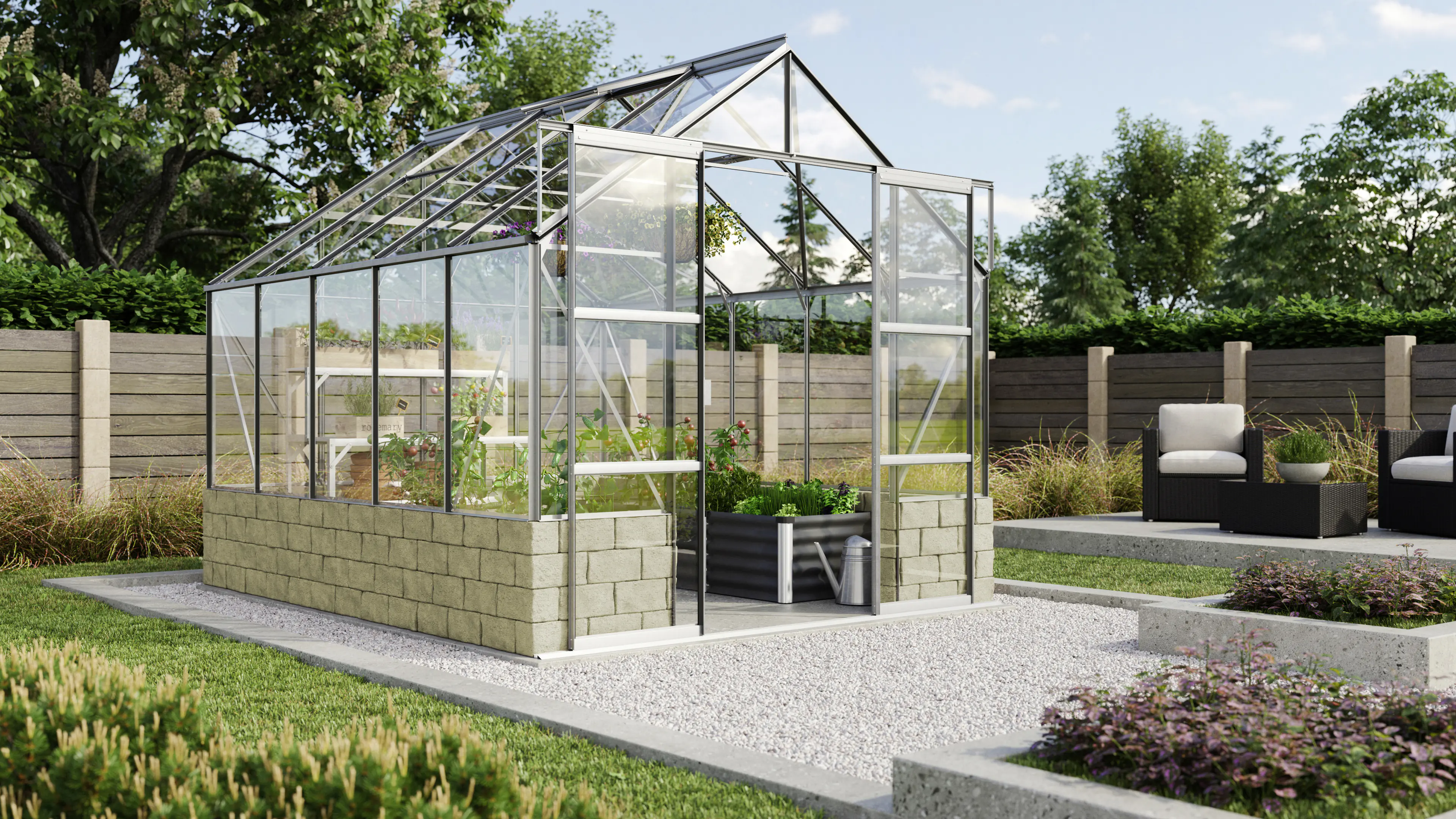 Vitavia Gewächshaus Cassandra 8300 257 x 324 cm 3 mm Sicherheitsglas