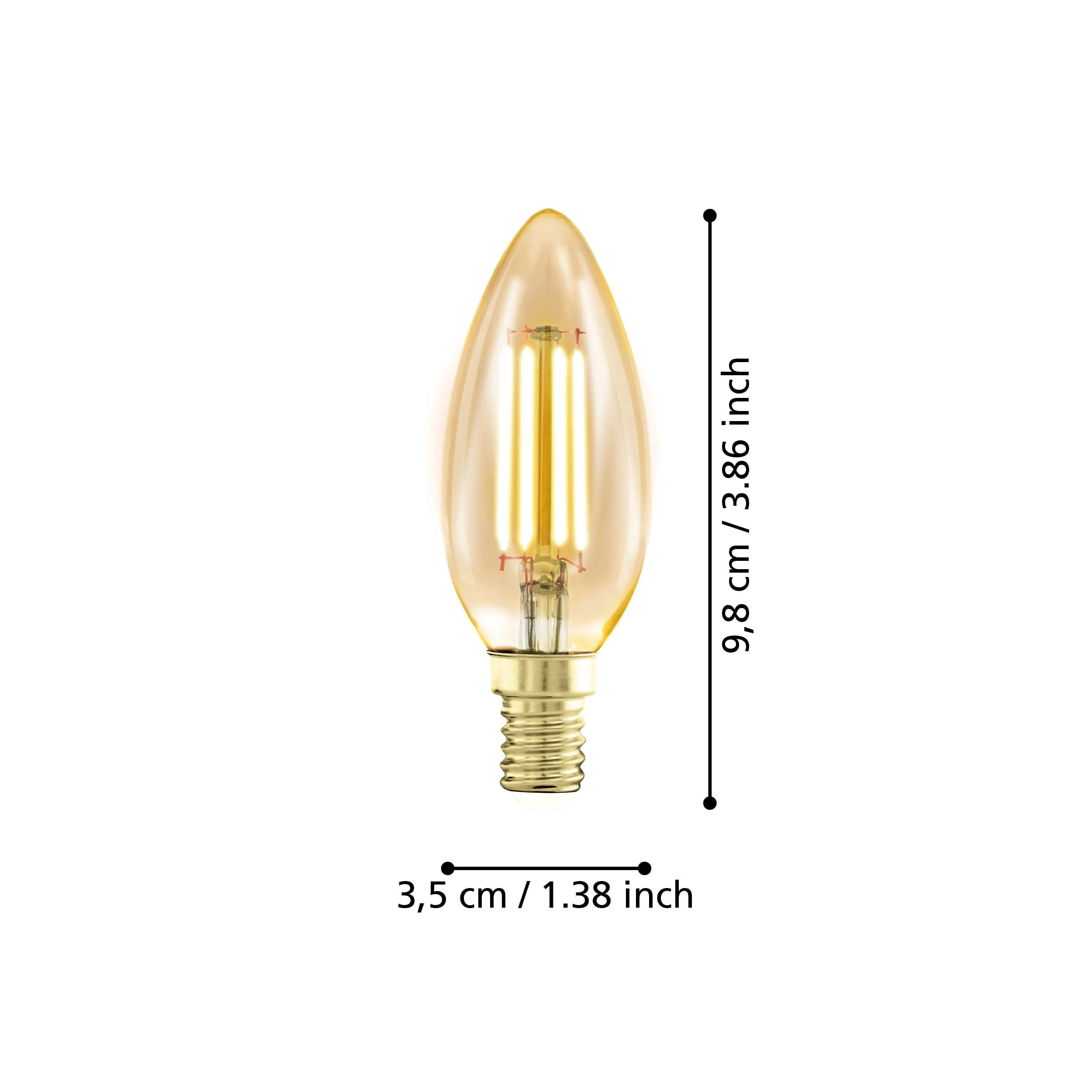 Eglo LED Kerzenlampe E14 4W amber