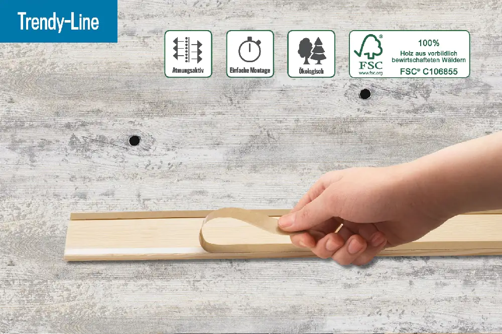 iWerk Holzpaneele zum Kleben 78 x 50 cm, 5 mm, Design koolwood