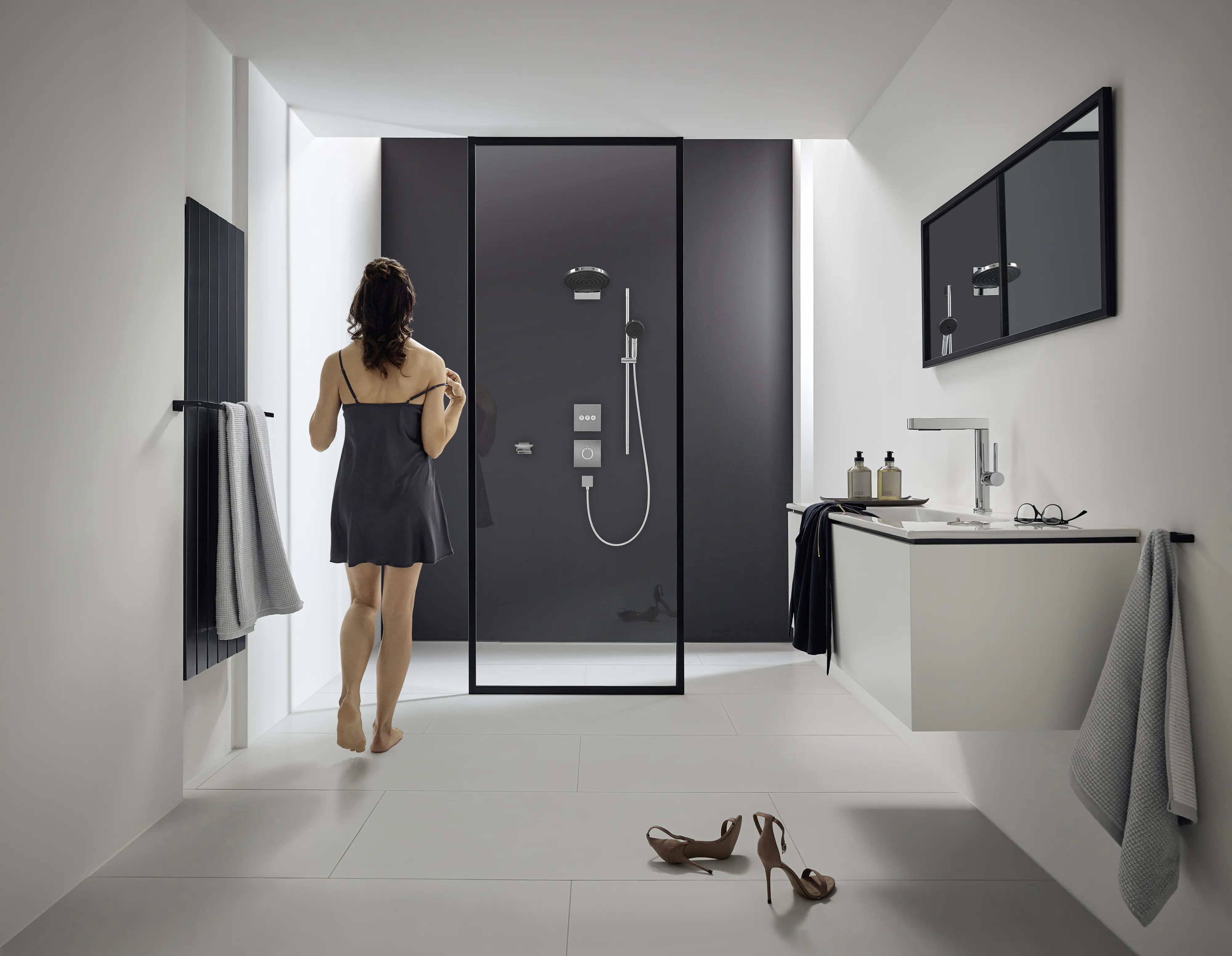 Hansgrohe Brausegarnitur 3 Strahlarten Pulyify Select S EcoSmart 96 cm chrom