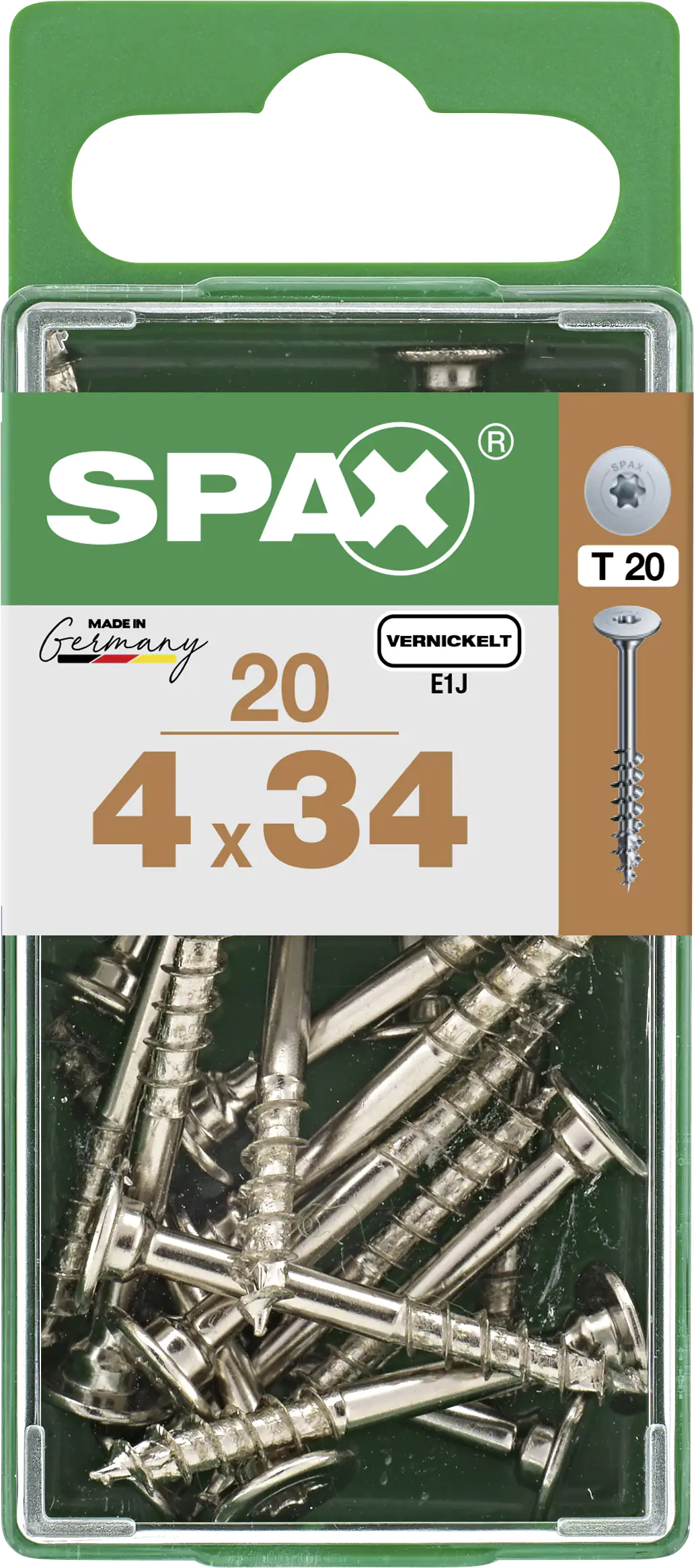 Spax Möbelbauschrauben 4.0 x 34 mm TX 20 - 20 Stk.