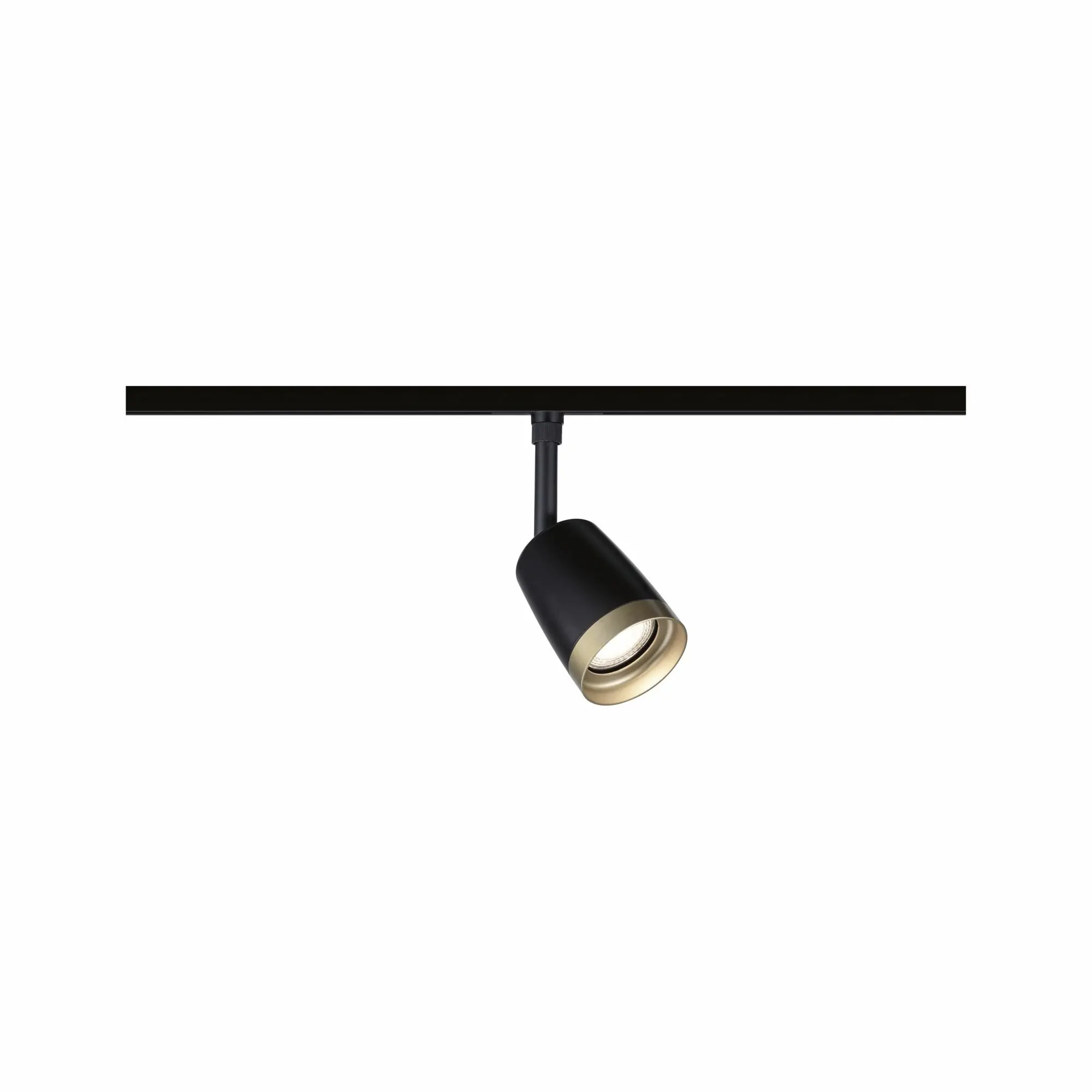 Paulmann URail Deckenleuchte 1er Spot Cover Ø 6,5 x 19,3 cm schwarz-gold matt