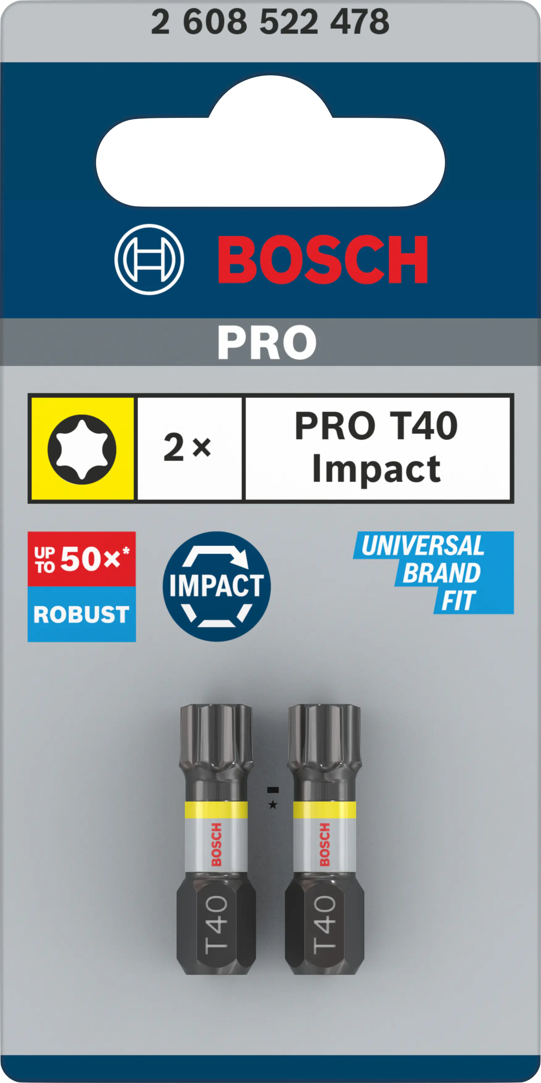 Bosch PRO Impact Bit T40 25 mm 2-teilig