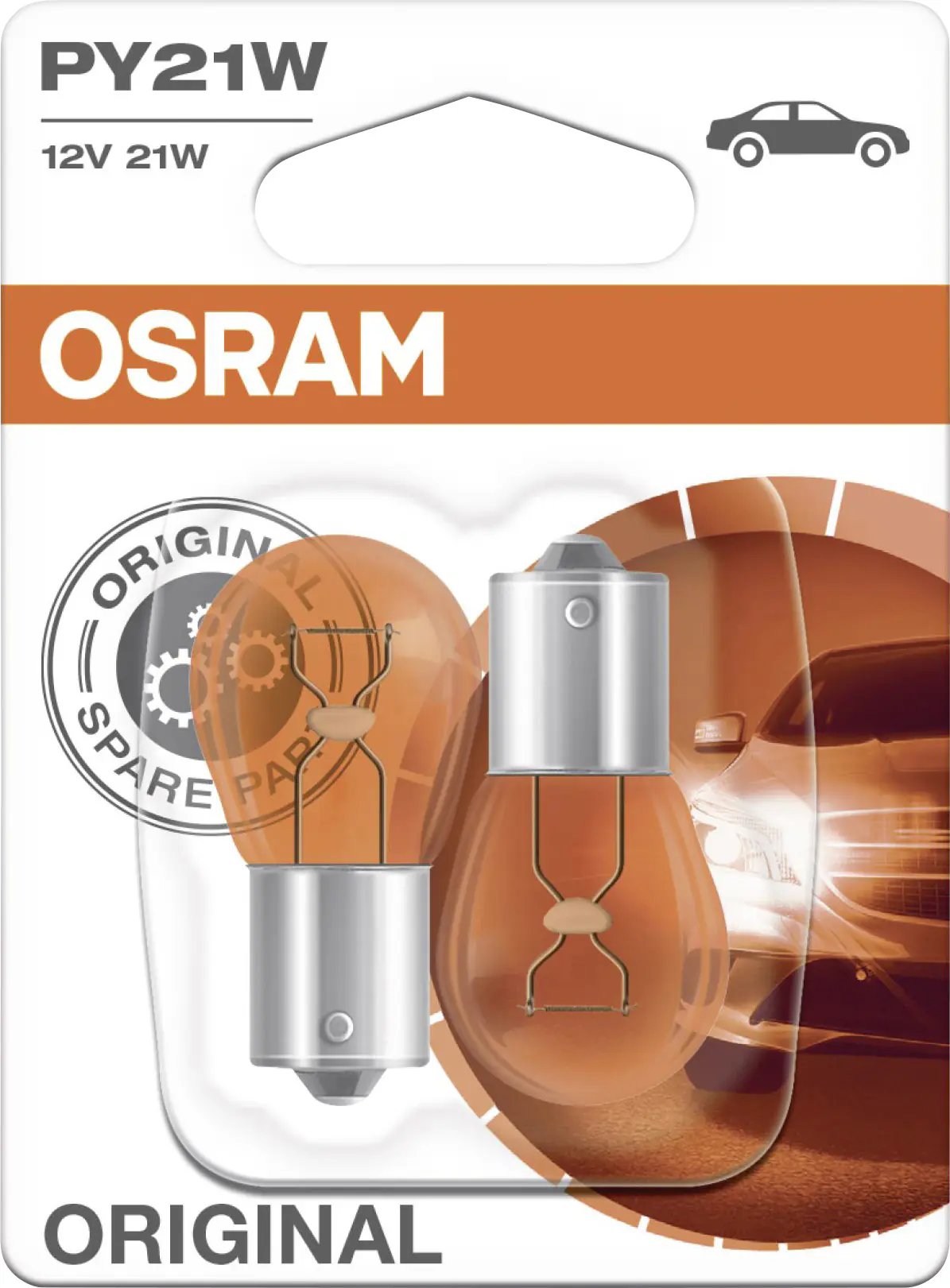 Osram Signallampe PY21W orange 12V 21W