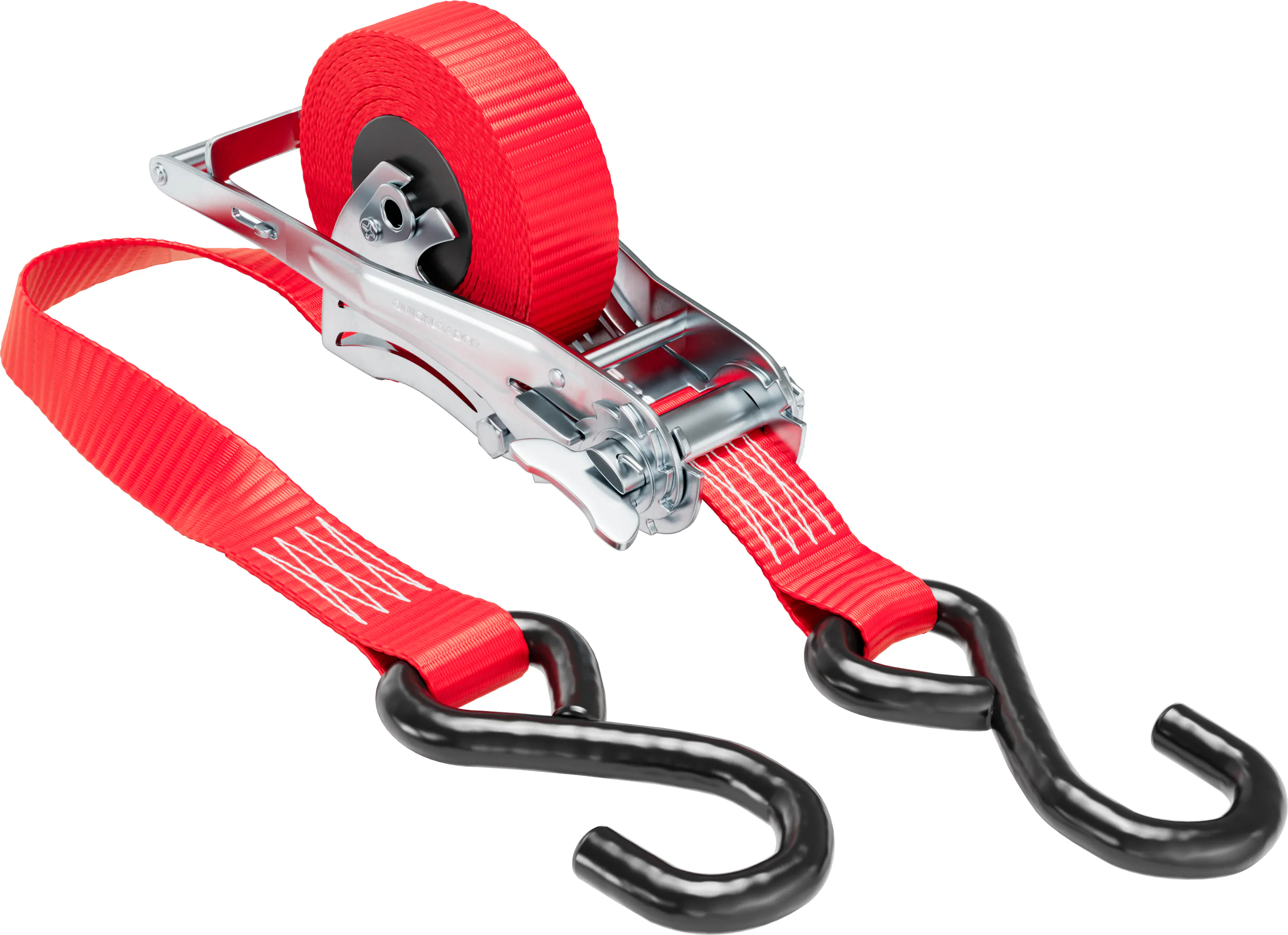 QUICKLOADER® Spanngurt Retractable 25 mm x 4,2 m 1 Stück rot