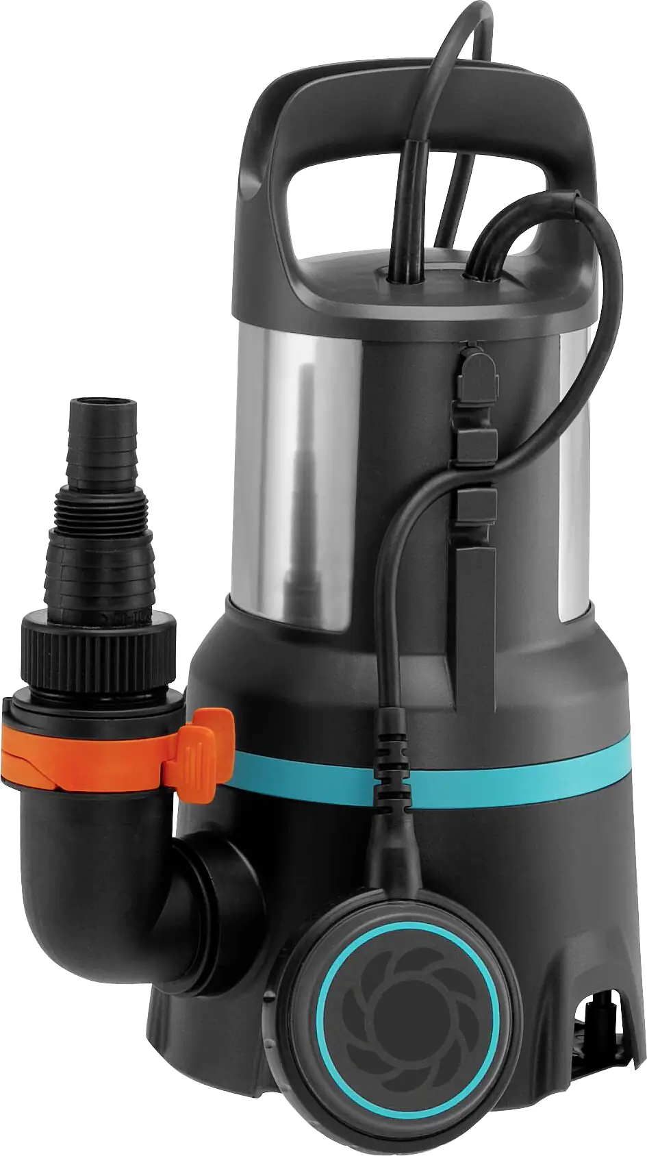 Gardena Schmutzwasser Tauchpumpe 16000 l/h 7 m 450 Watt inkl. Anschlussschellensatz