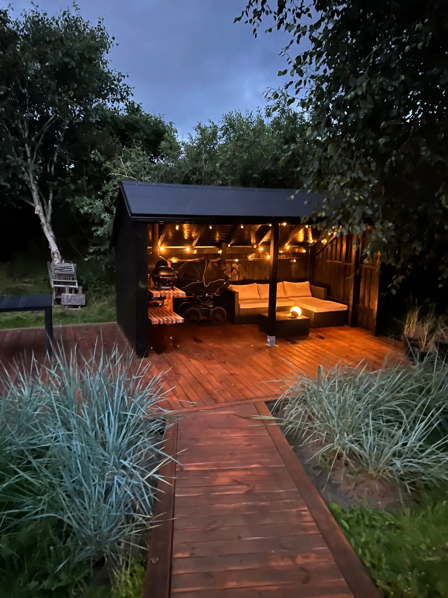 Plus Gartenhaus Multi 2 Module 416 x 238 cm natur offen