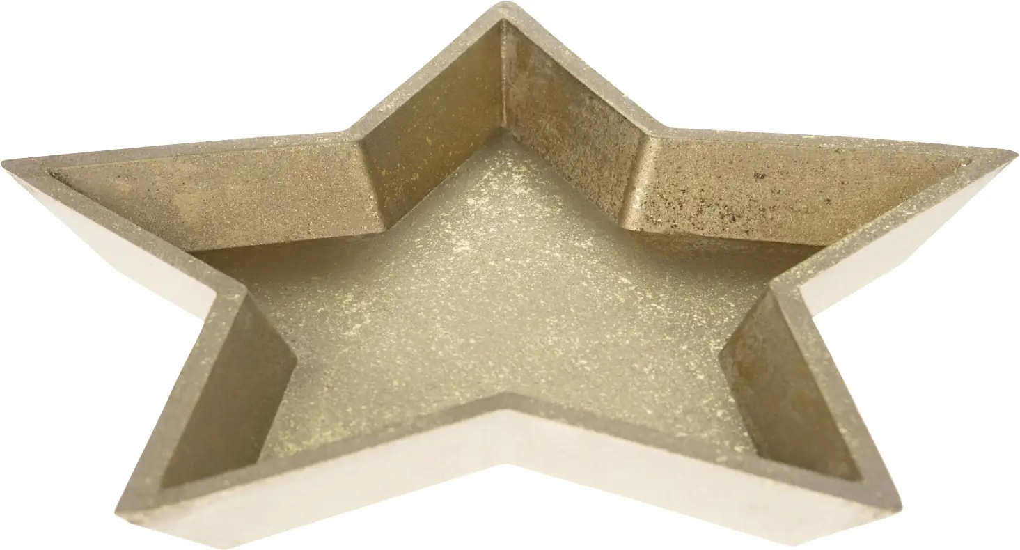 Dijk Teller Stern MDF 32 x 32 x 3.5 cm gold