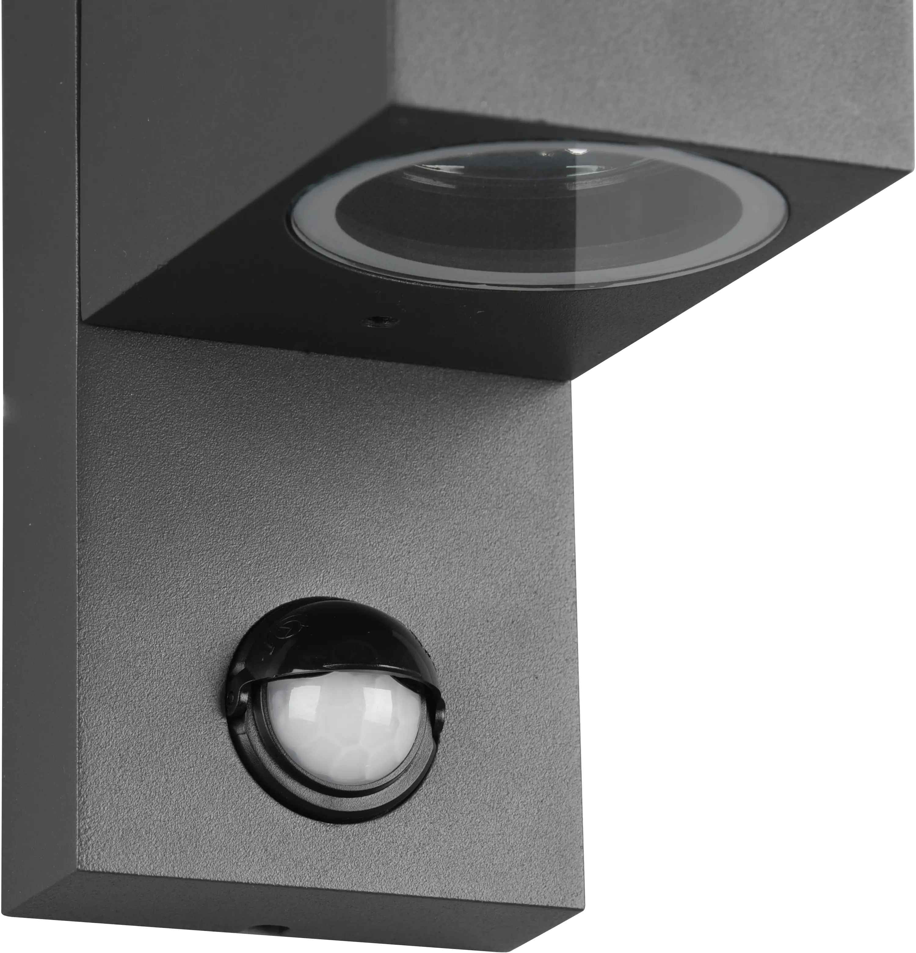 Trio Außen-Wandleuchte Roya anthrazit eckig GU10 Up & Down mit Bewegungsmelder