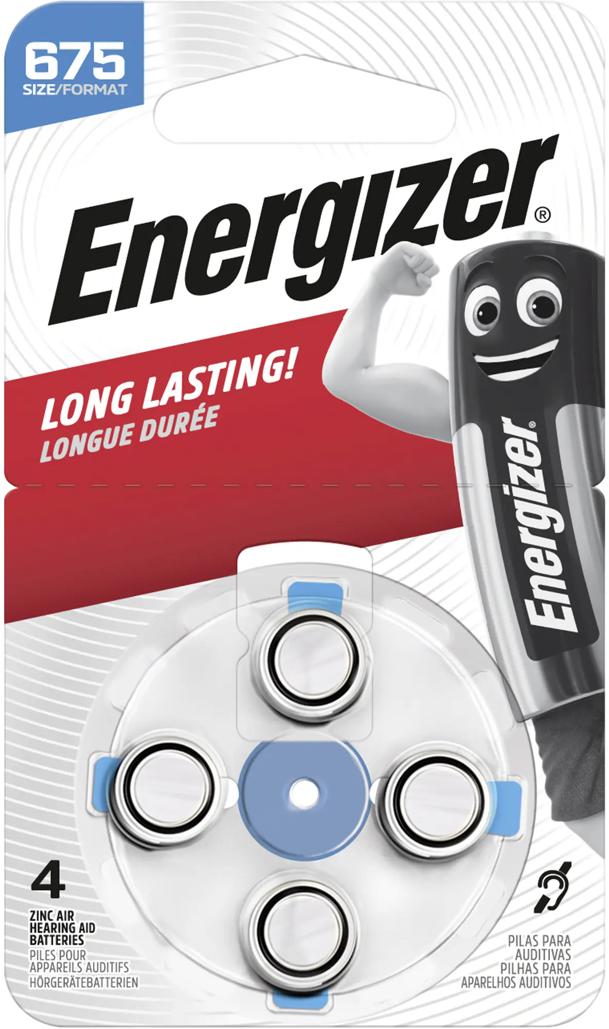 Energizer Hörgeräte Batterie 675 4er Pack Energizer Hörgeräte Batterie 675 4er Pack
