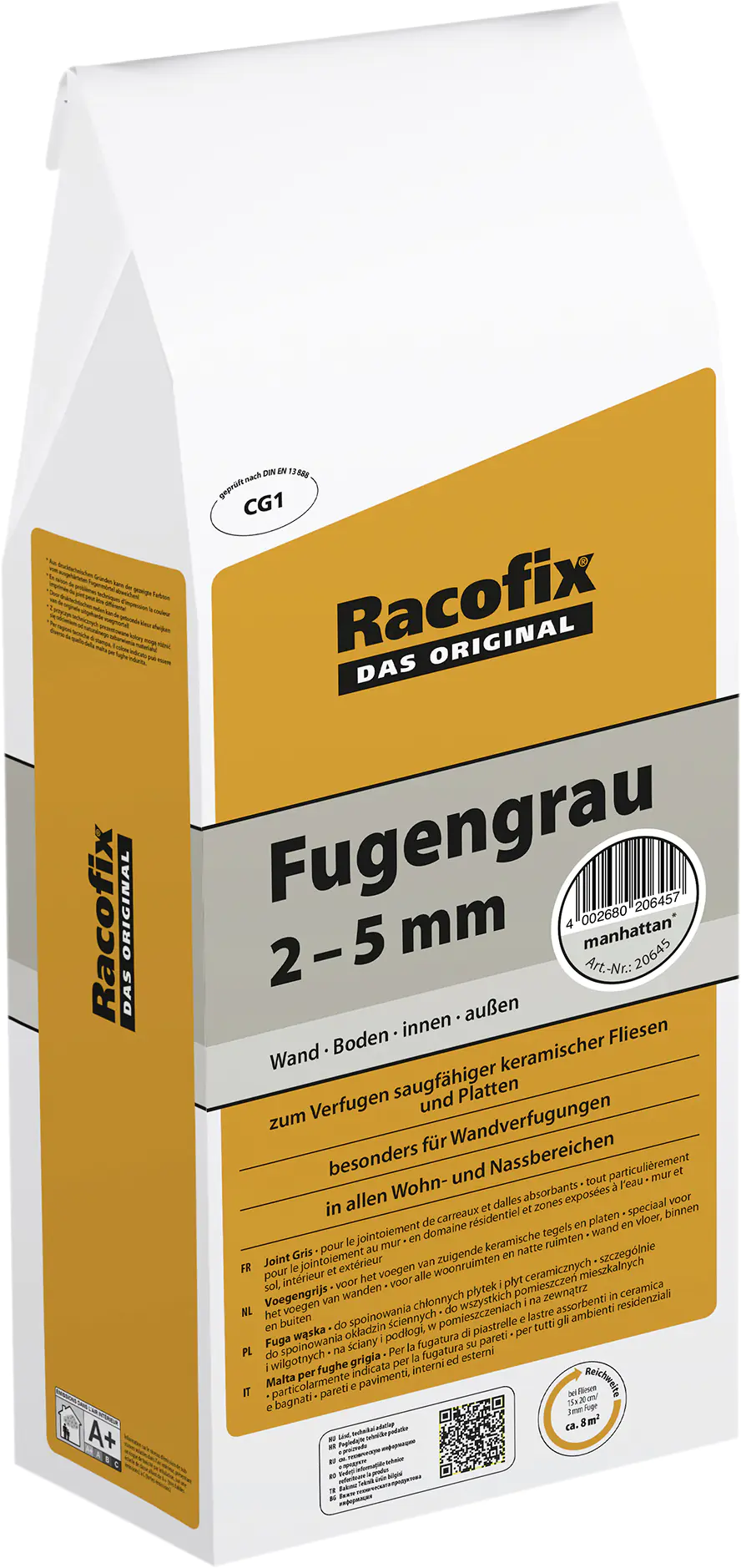 Racofix Fugengrau 2 - 5 mm manhattan 5 kg