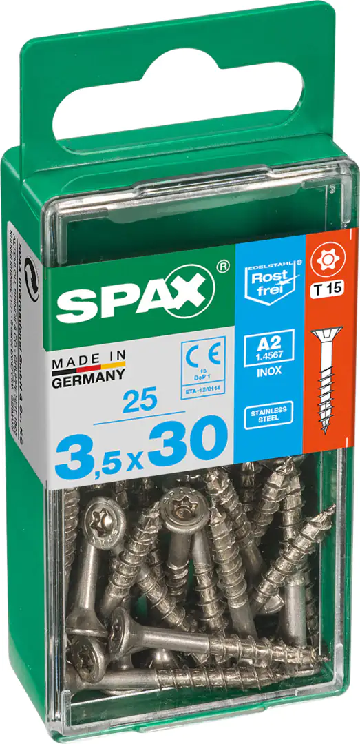 Spax Universalschrauben 3.5 x 30 mm TX 15 - 25 Stk.