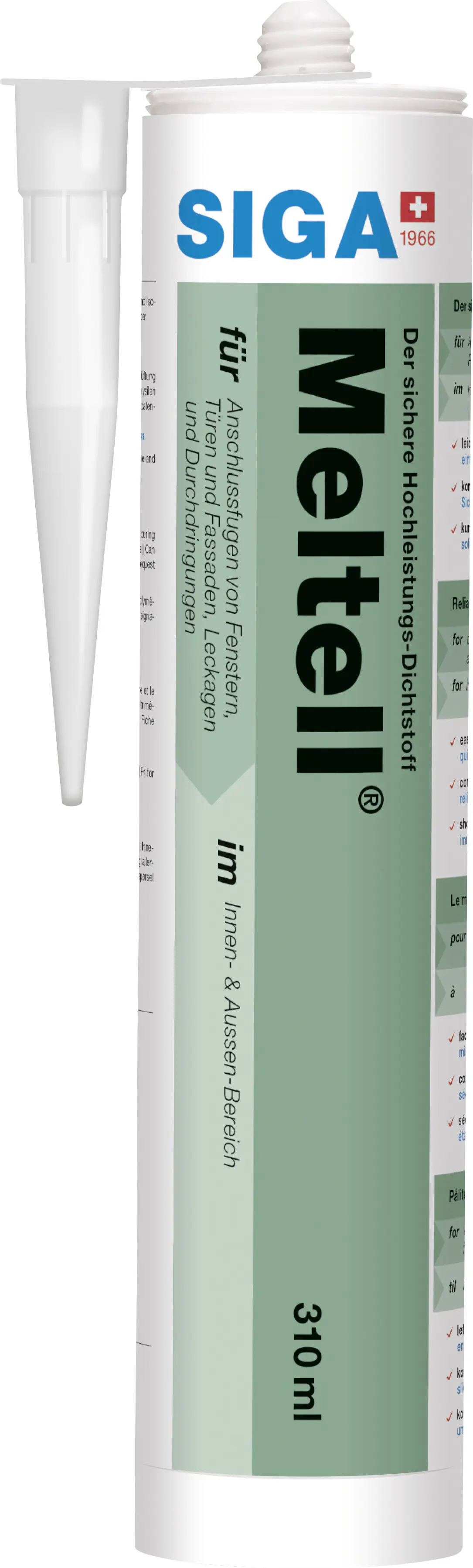 Siga Hochleistungsdichtstoff Meltell Kartusche 310 ml weiß