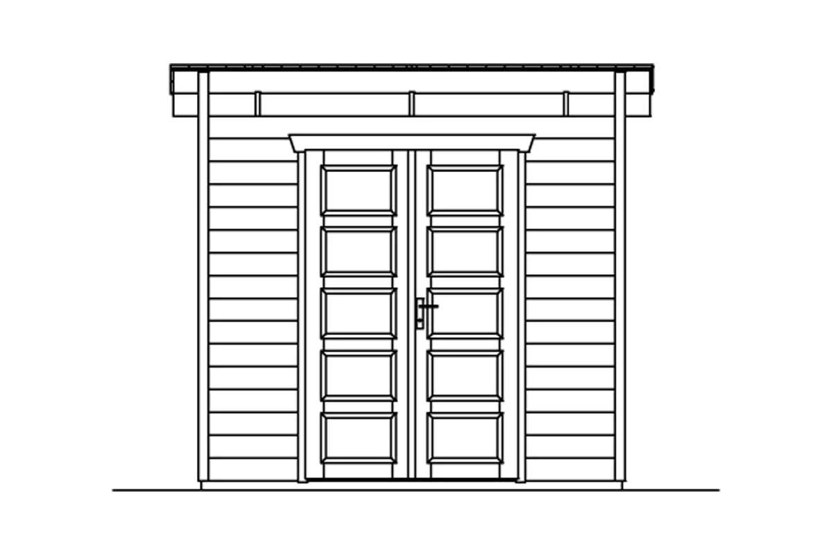SKAN HOLZ Gartenhaus Venlo 1 250 x 250 cm natur mit Fußboden SKAN HOLZ Gartenhaus Venlo 1 250 x 250 cm natur mit Fußboden