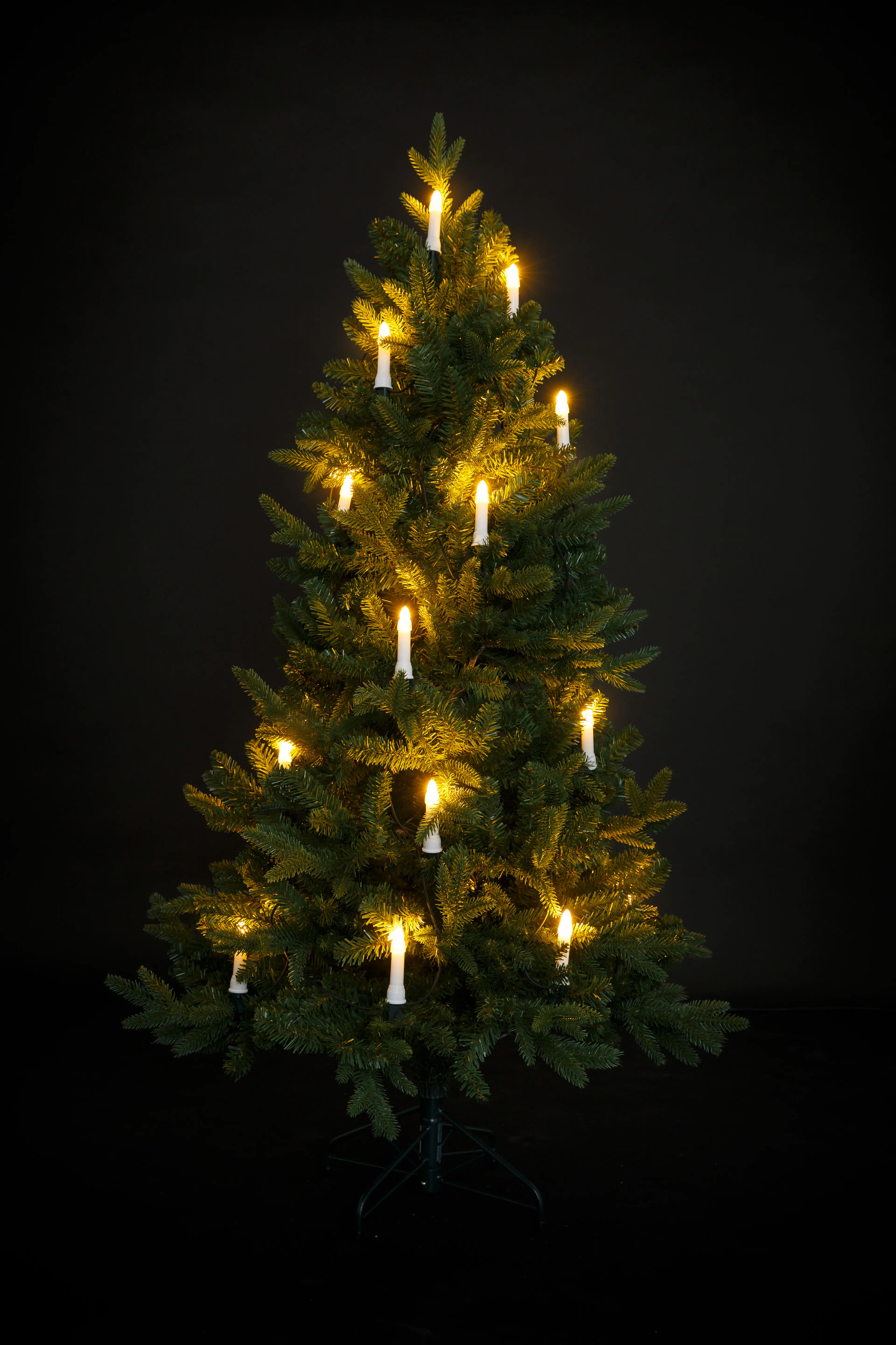 TrendLine LED Kerzenlichterkette 16 LED weiß für Innen und Außen