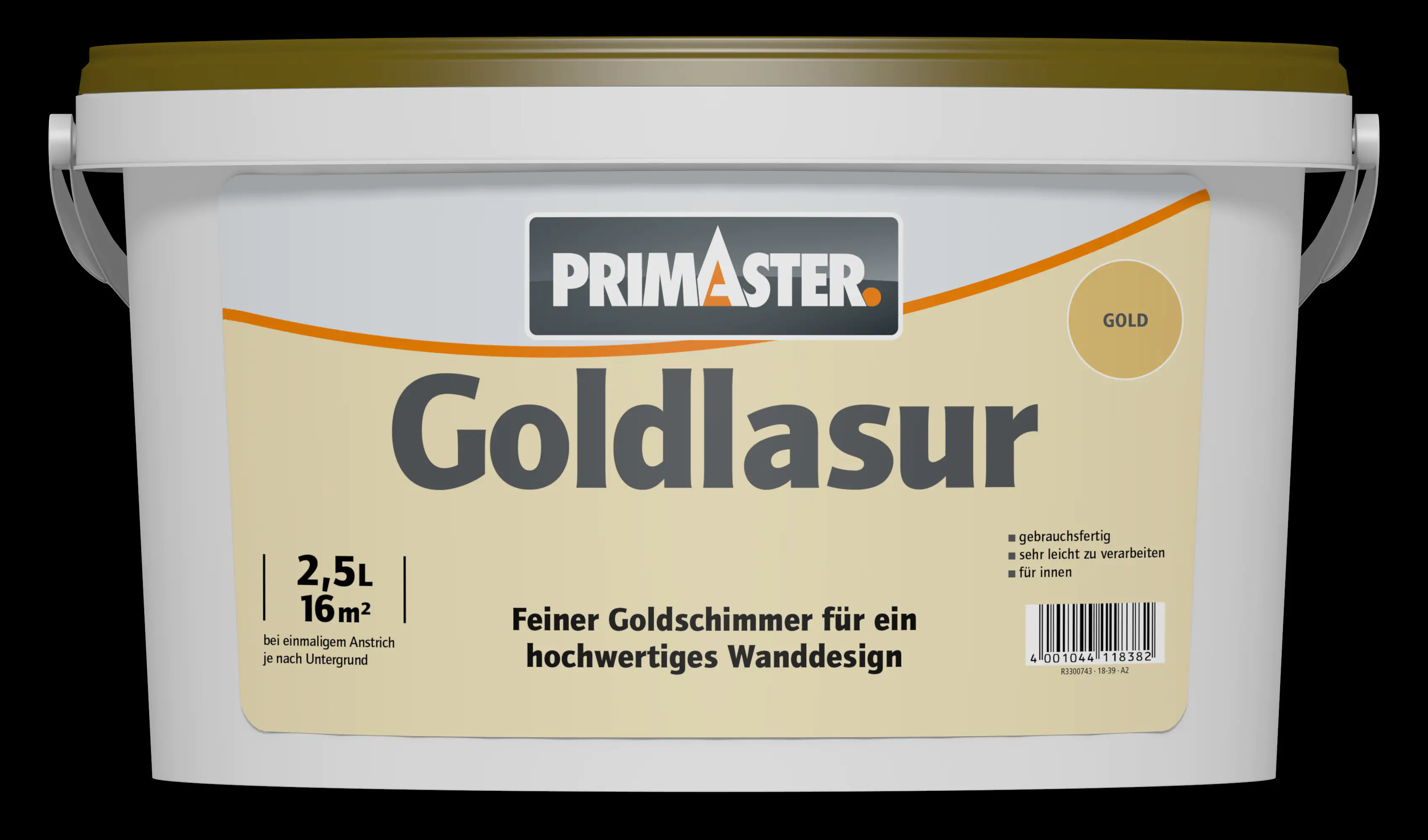 Primaster Goldlasur 2,5 L gold