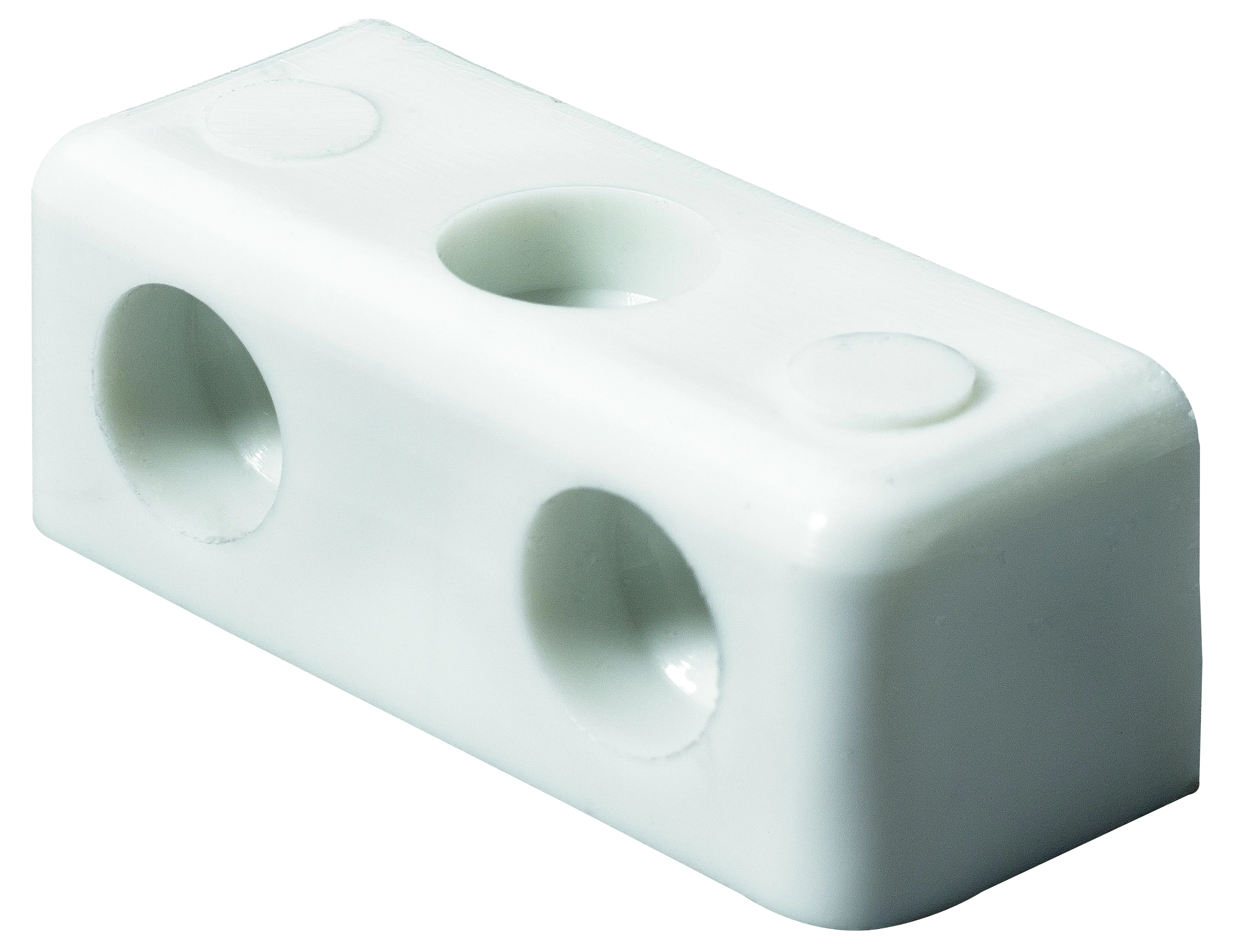 Hettich Eckverbinder Block Kunststoff, weiß, 35 x 12 x 12 mm, 1 Stück