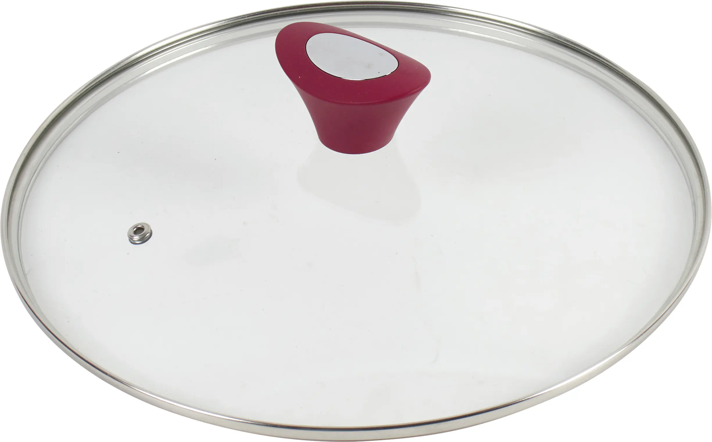 Broszio Pfannendeckel mit rotem Silikongriff Ø 28 cm