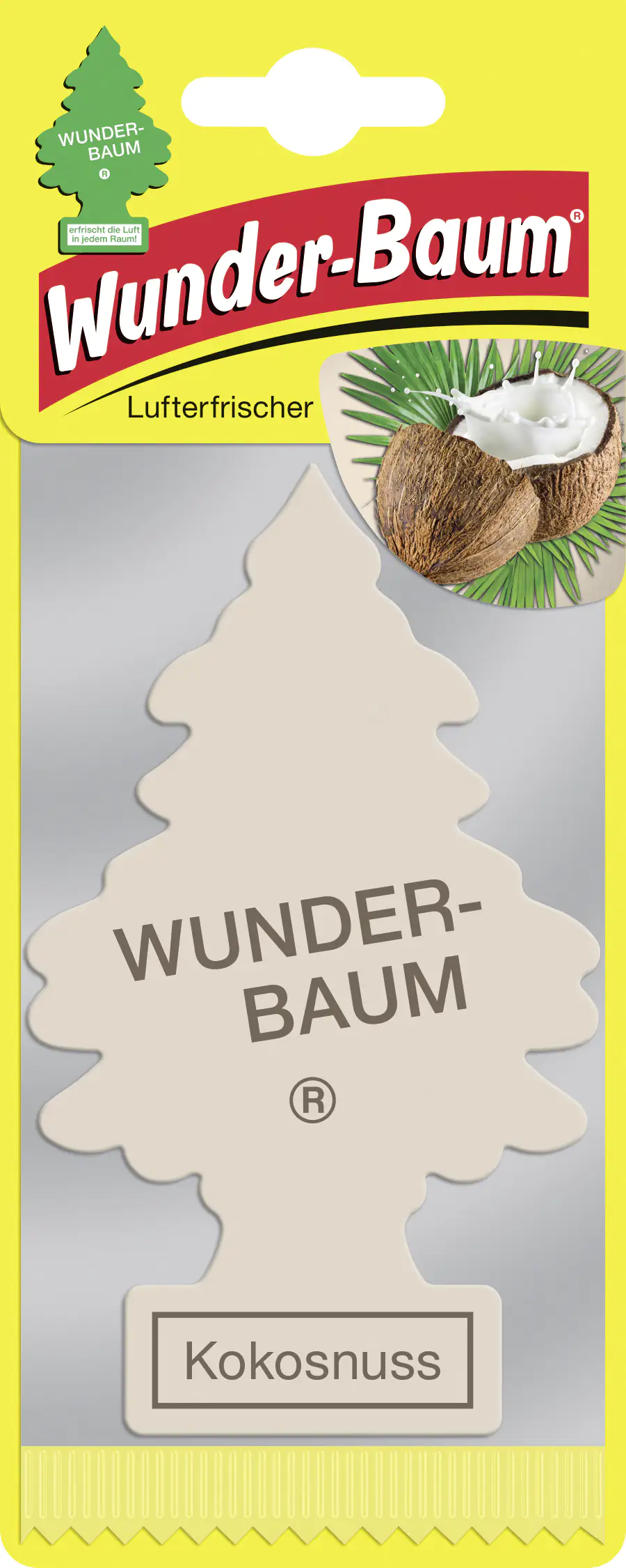 Wunderbaum Papierlufterfrischer Kokosnuss