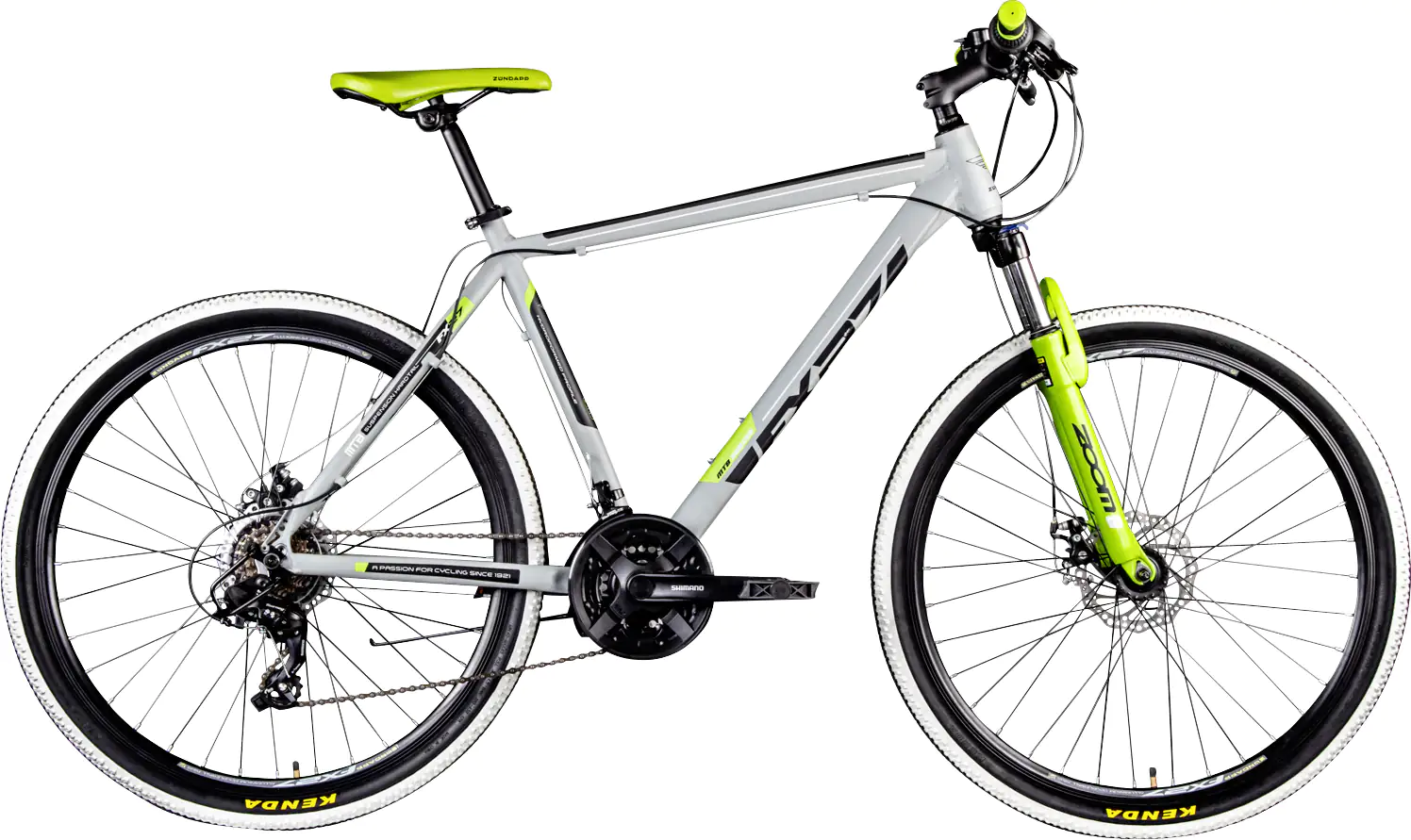 Zündapp Mountainbike FX27 650B MTB Hardtail 27,5 Zoll RH 48cm 21-Gang grau grün