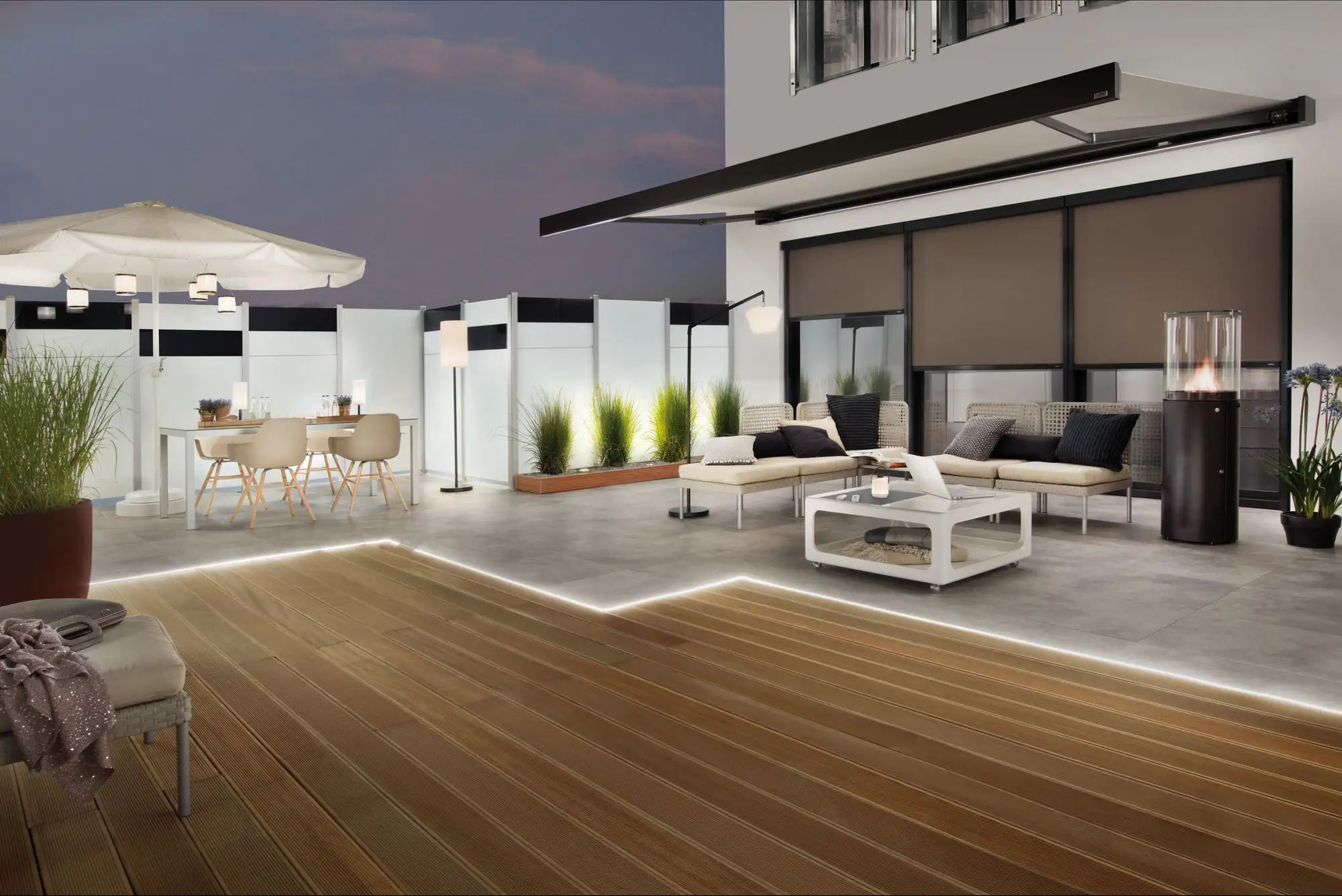 Paulmann LED Akku-Hängeleuchte Lampion weiß grau warmweiß