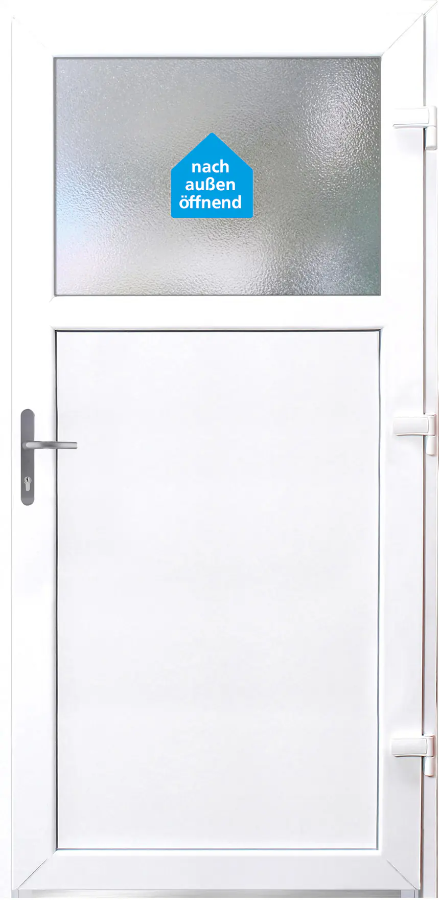 Panto Nebeneinganstür Kunststoff Modell K504 98 x 198 cm DIN links weiß