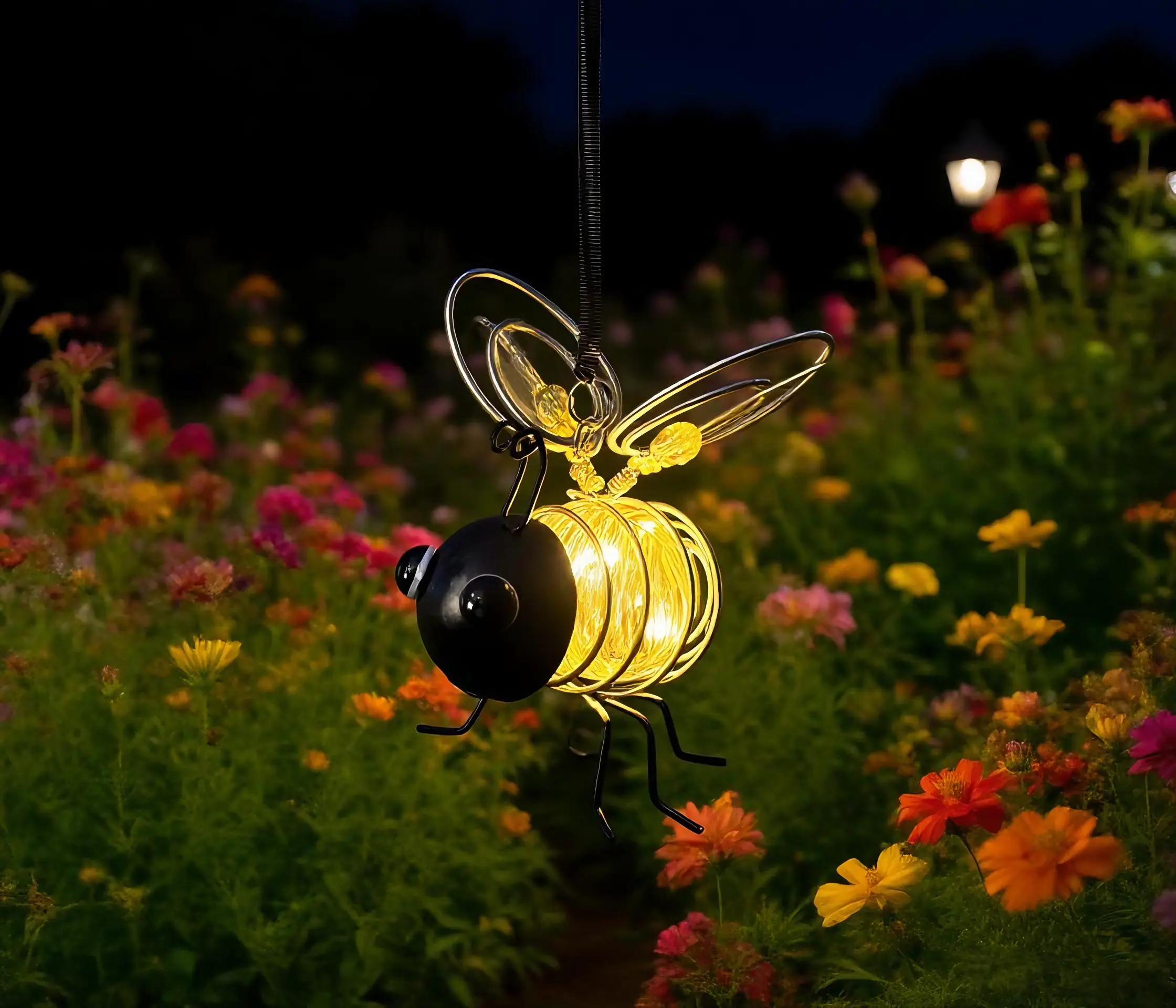 Dapo LED Solarleuchte Dekofigur Biene Maya warmweiß