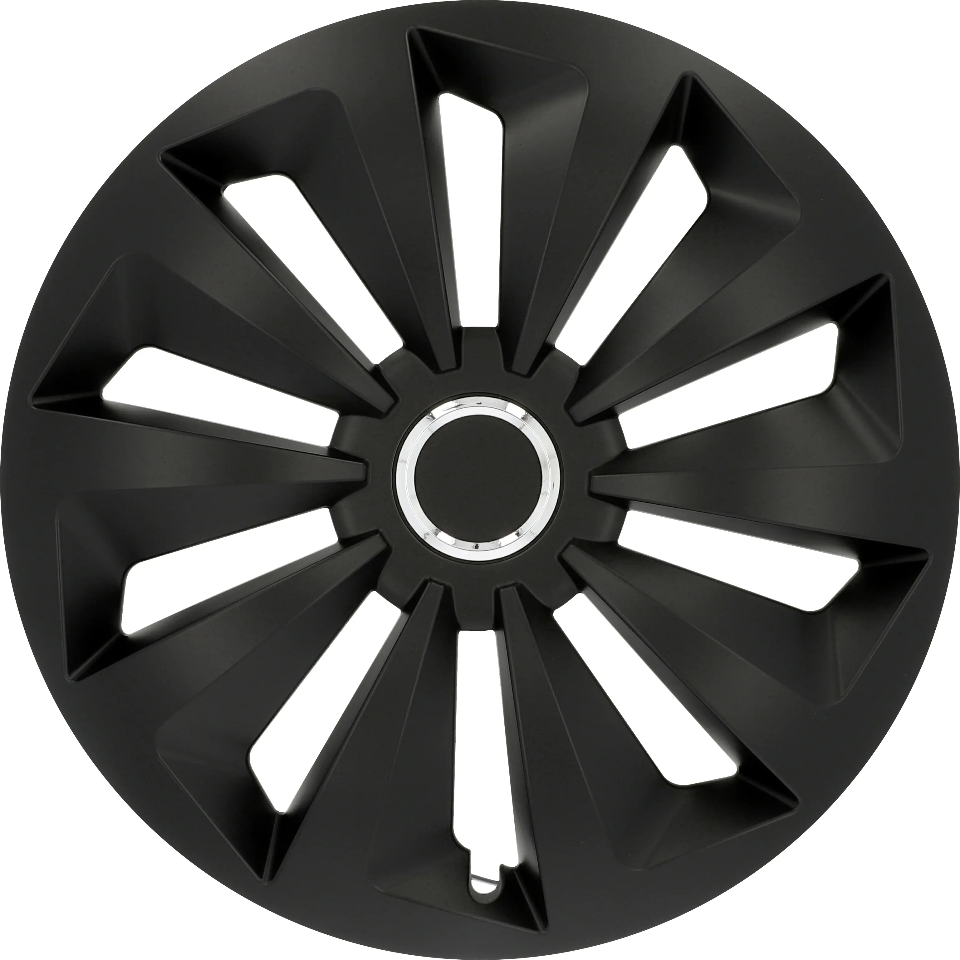Cartrend Radzierblenden Fox 35 cm (14 Zoll) schwarz 4 Stück