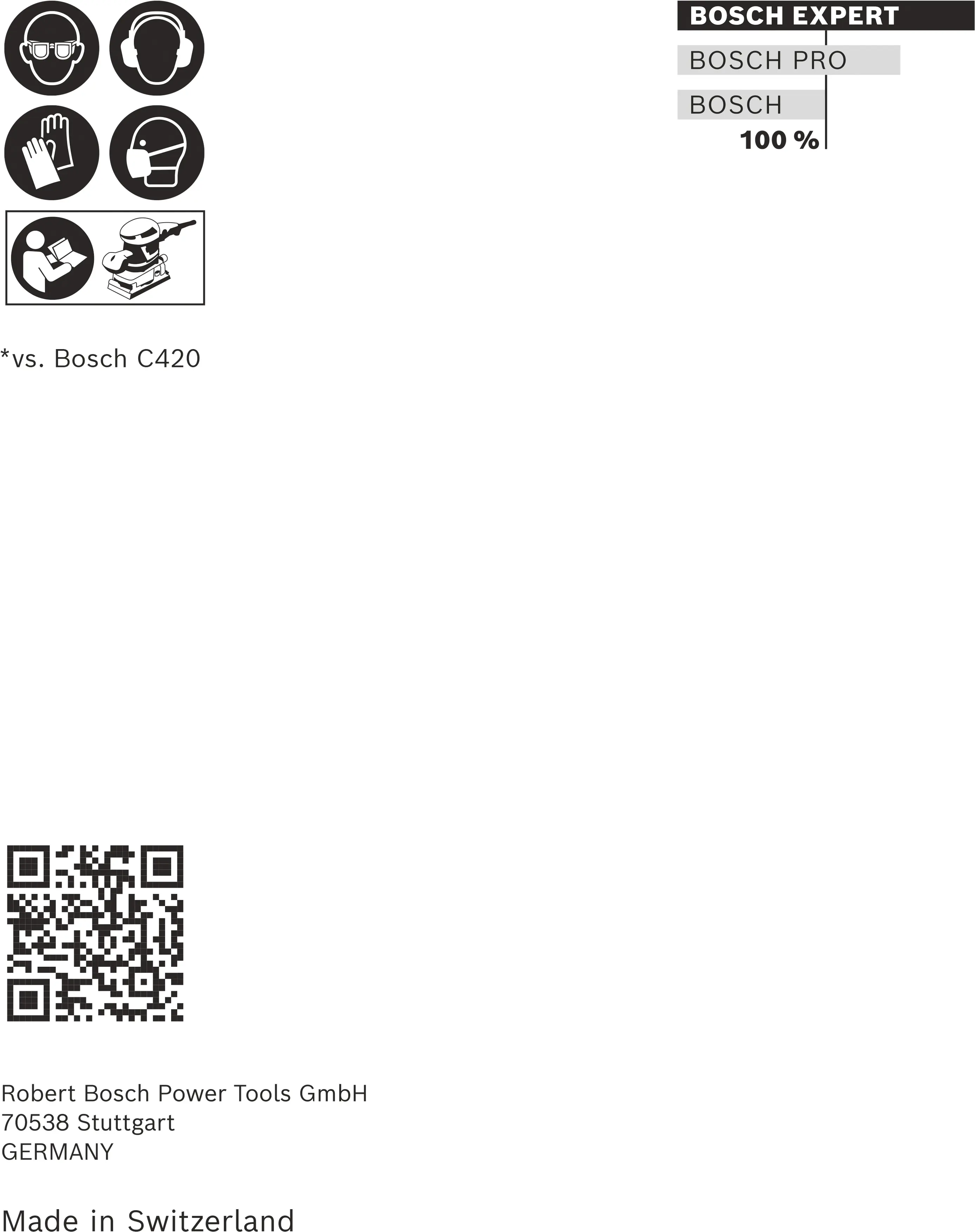 Bosch Expert C470 Schleifpapier-Set 80 x 133 mm G 60/120/180 10 Stück