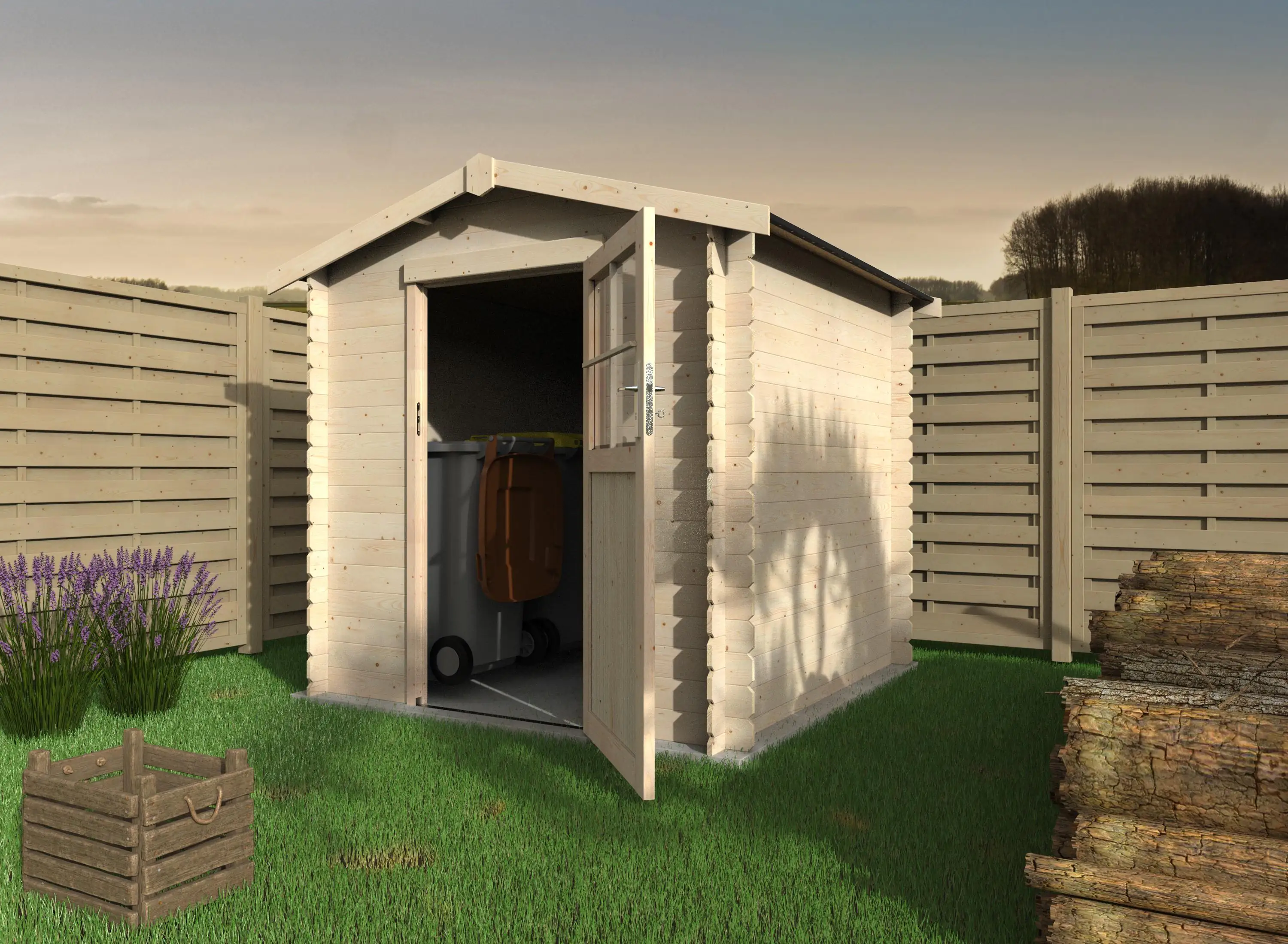 Decor et Jardin Gartenhaus Haya 209 x 209 cm natur