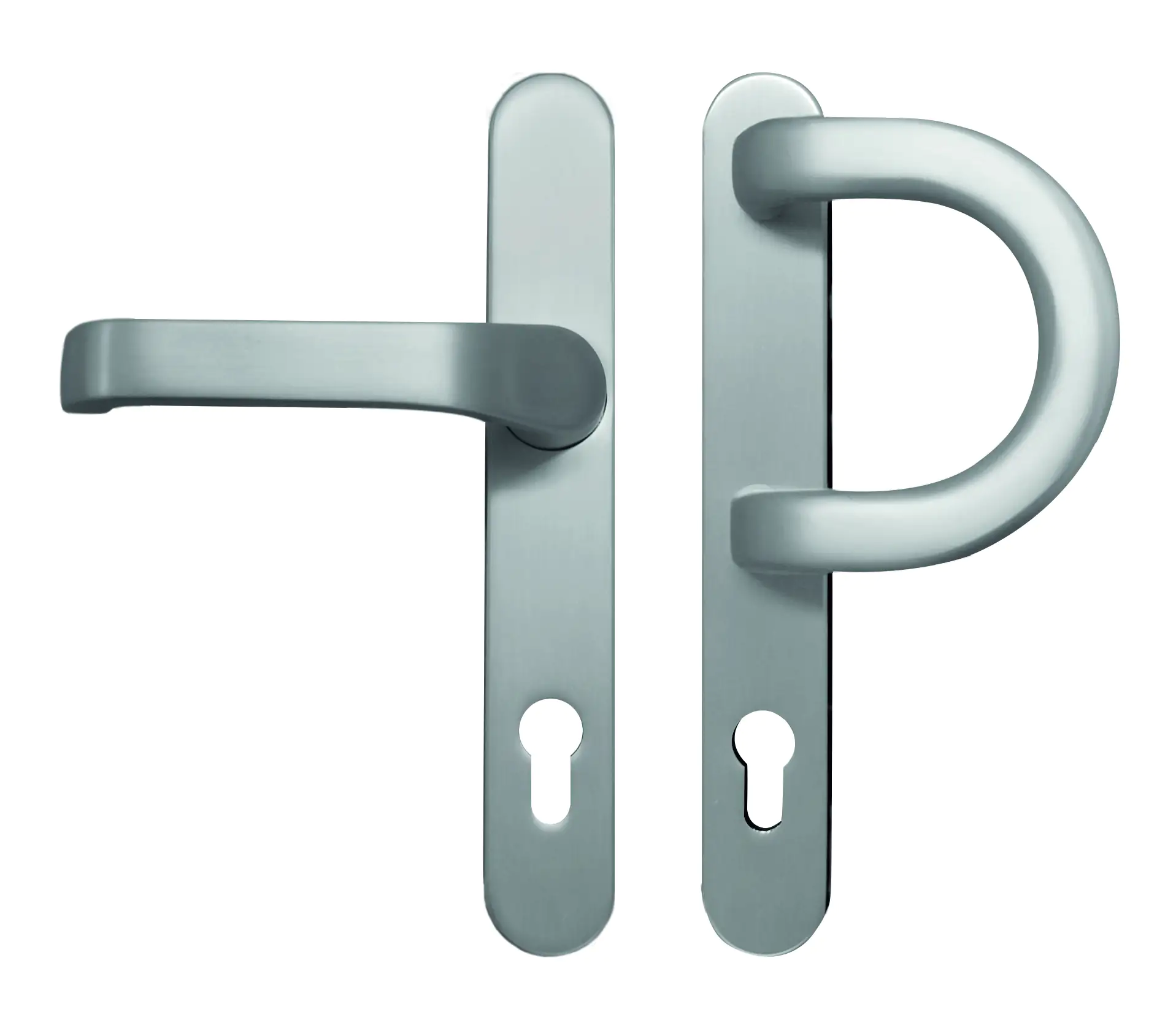 Meeth Haustürgarnitur abgerundet silber Nr. 325