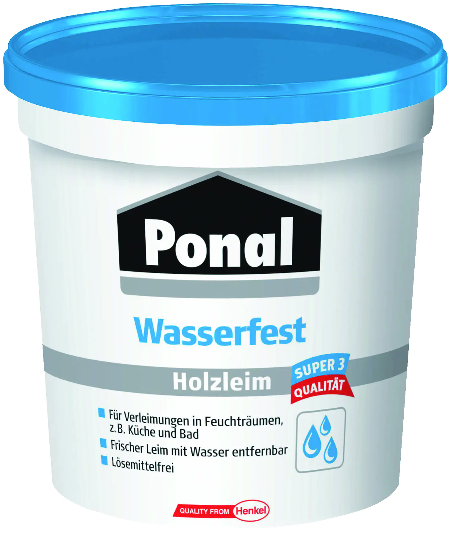 Ponal Holzleim Wasserfest 760 g Dose, trocknet transparent
