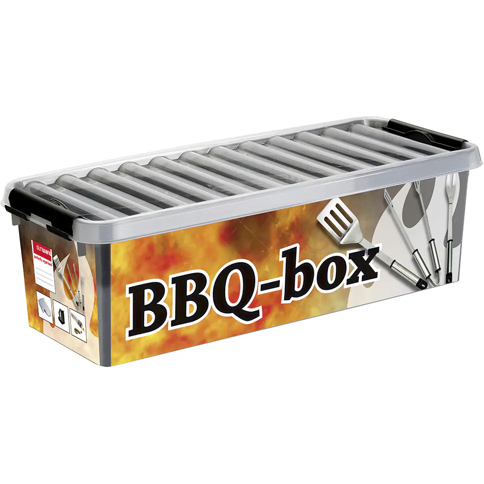 Sunware Aufbewahrungsbox Q-line BBQ mit Einsatz 9,5L metallfarbig schwarz Sunware Aufbewahrungsbox Q-line BBQ mit Einsatz 9,5L metallfarbig schwarz