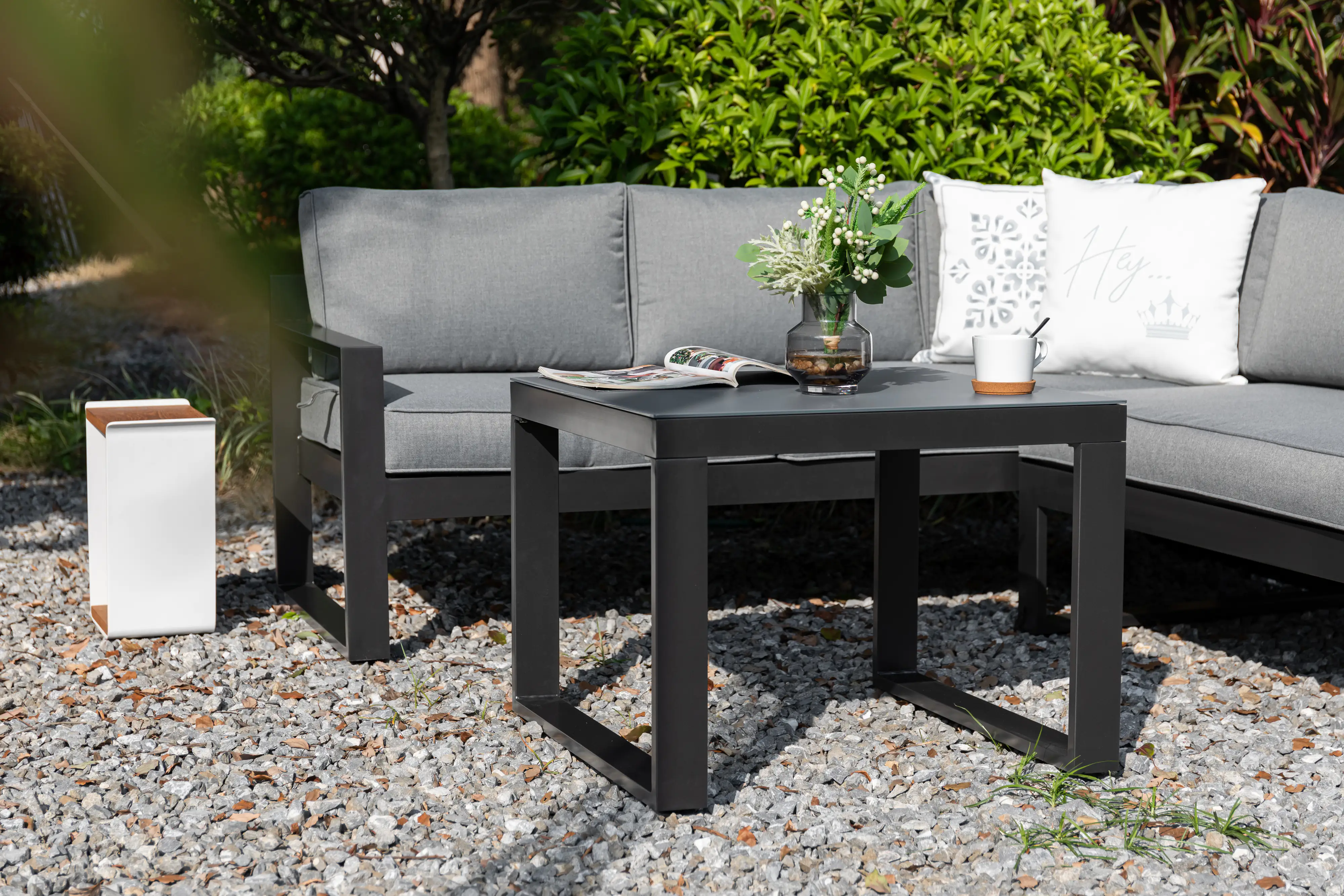 Primaster Gartenmöbel-Set Limoncello Aluminium mit verstellbarem Kopfteil