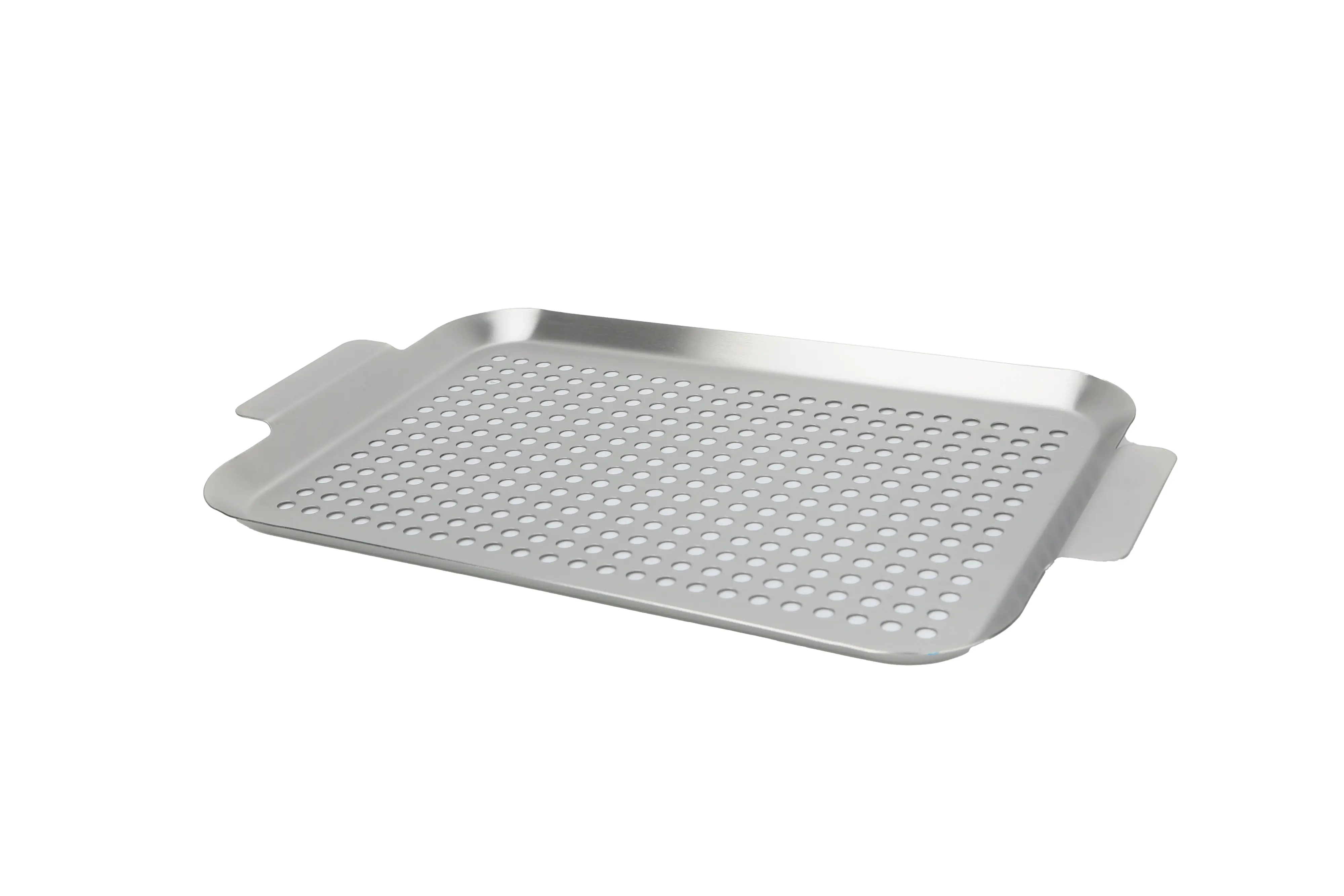 Primaster Grillschale mit Löcher Edelstahl 43 x 26 cm