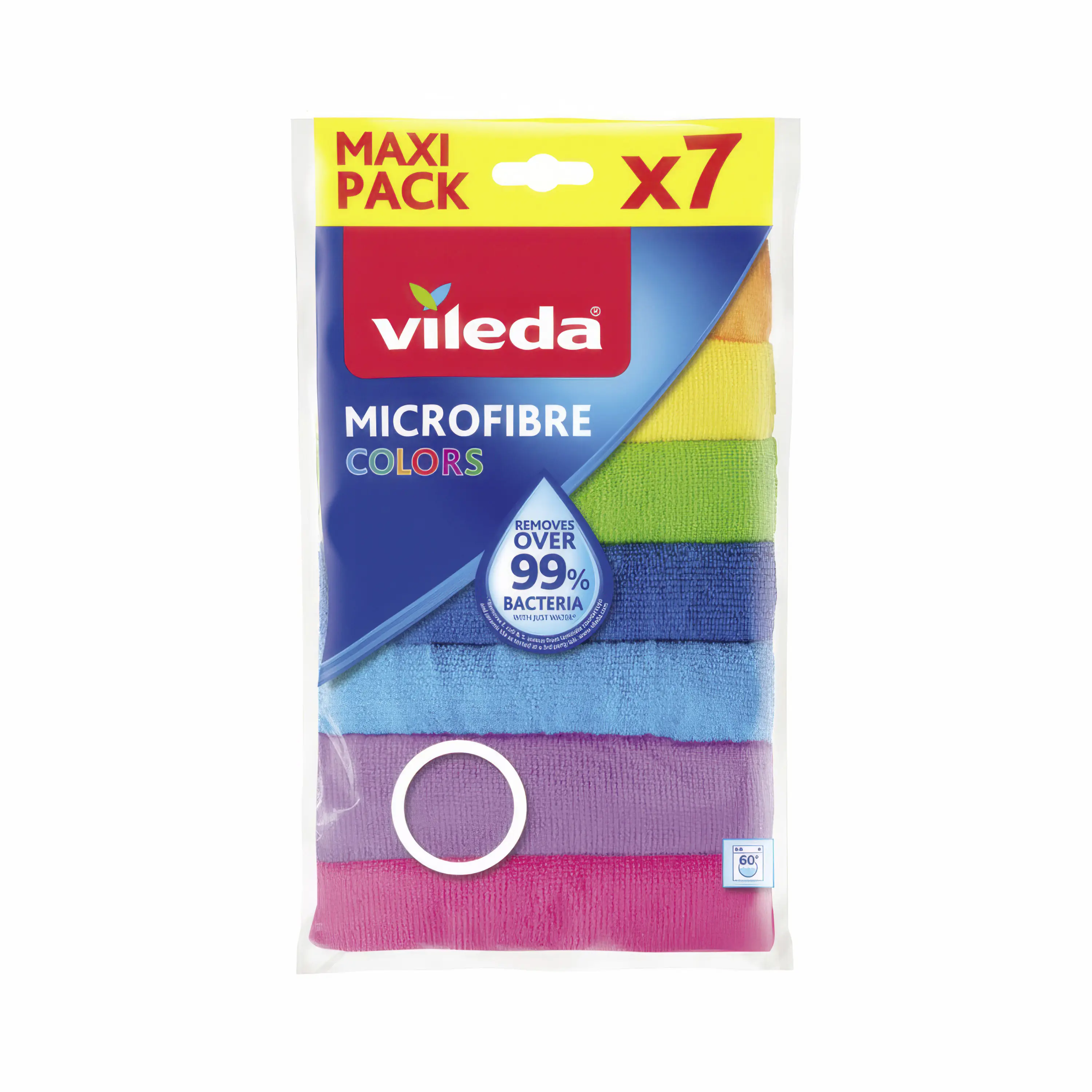 Vileda Mikrofaser Allzwecktuch Colors XXL 7-er Pack 30 x 30 cm