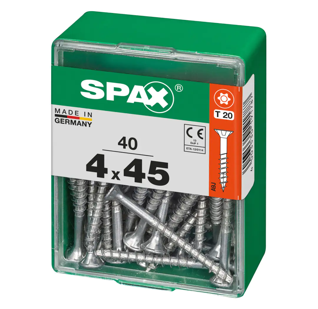 Spax Universalschrauben 4.0 x 45 mm TX 20 - 40 Stk.