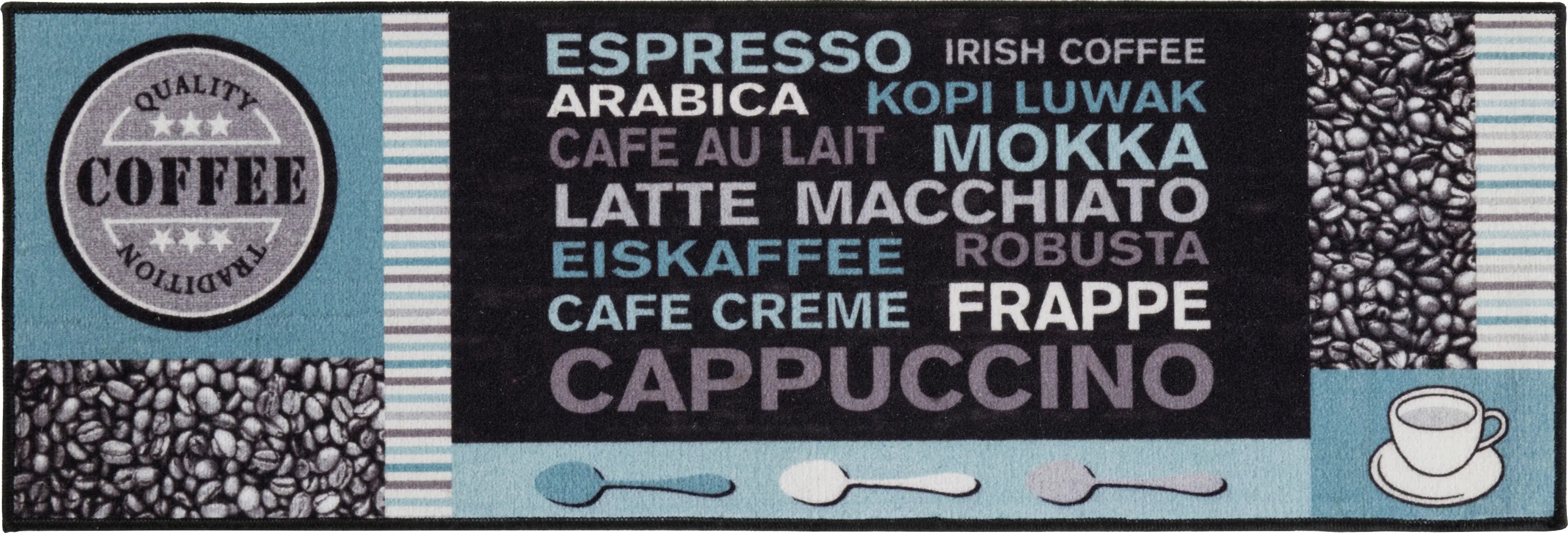 4002398895639 Andiamo Küchenläufer Cafe Creme, 50 x 150 cm