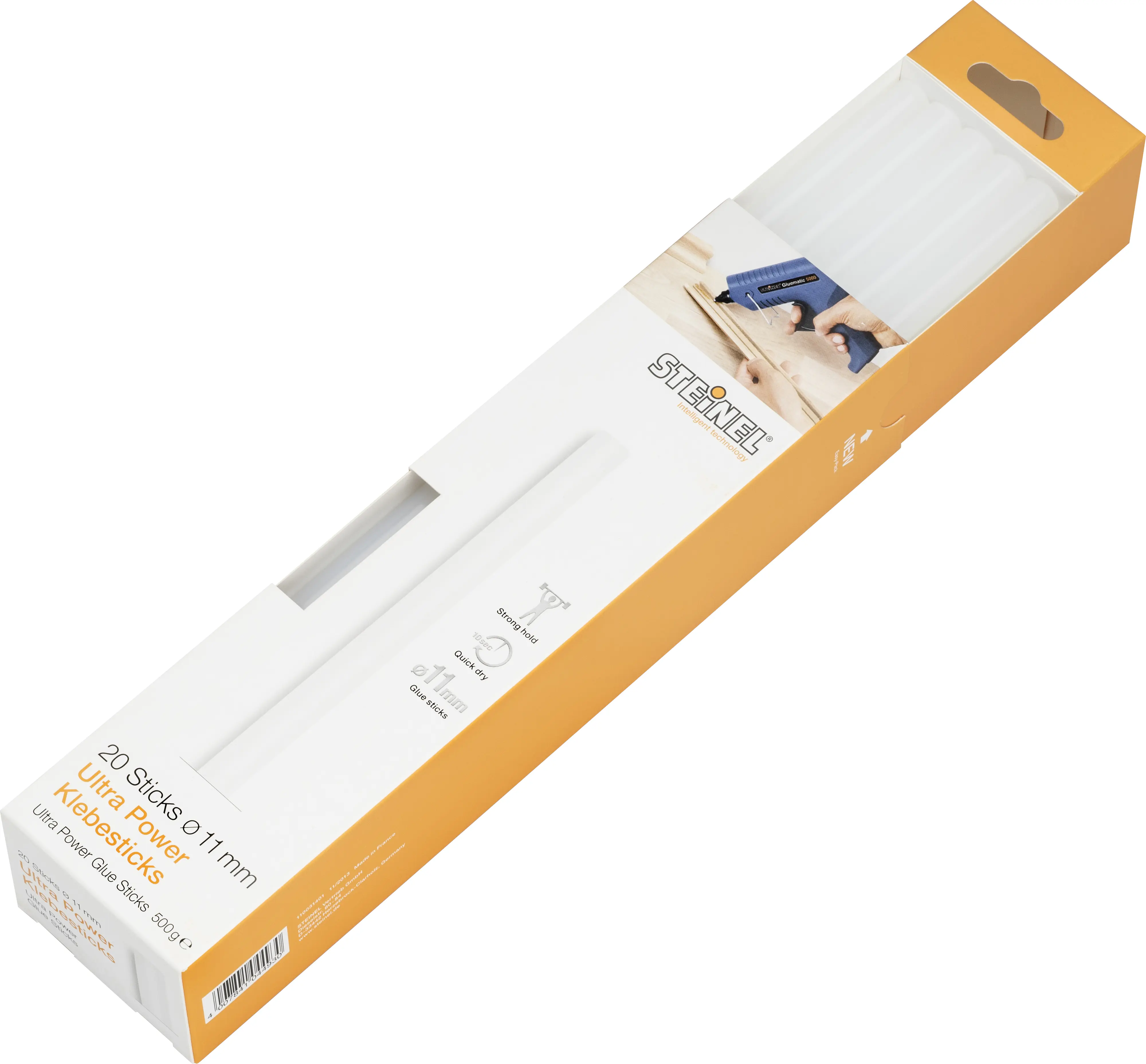 Steinel Klebesticks Ø 11 mm, stark (Ultra Power), 20 Stück Steinel Klebesticks Ø 11 mm, stark (Ultra Power), 20 Stück