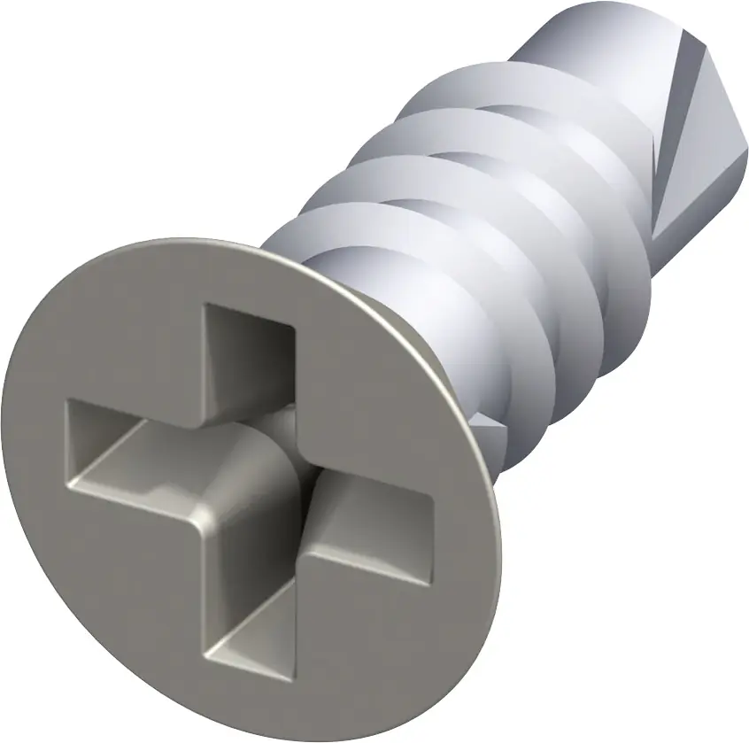 alfer Senkkopfschraube 9.5 mm 9.5 x 2.9 mm Stahl verzinkt titan