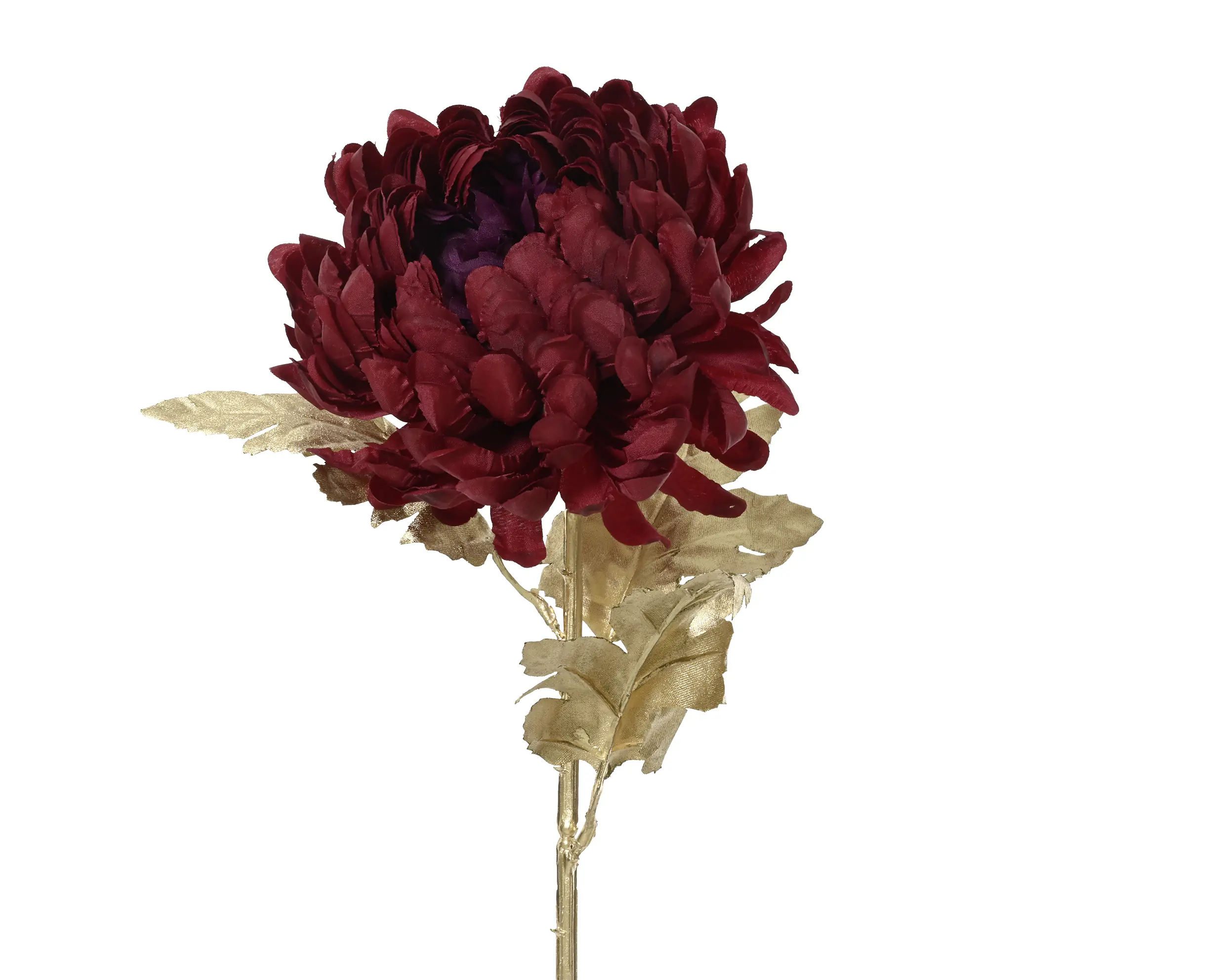 Everlands Weihnachtsdeko Chrysantheme 15 x 10 x 70 cm rot/gold