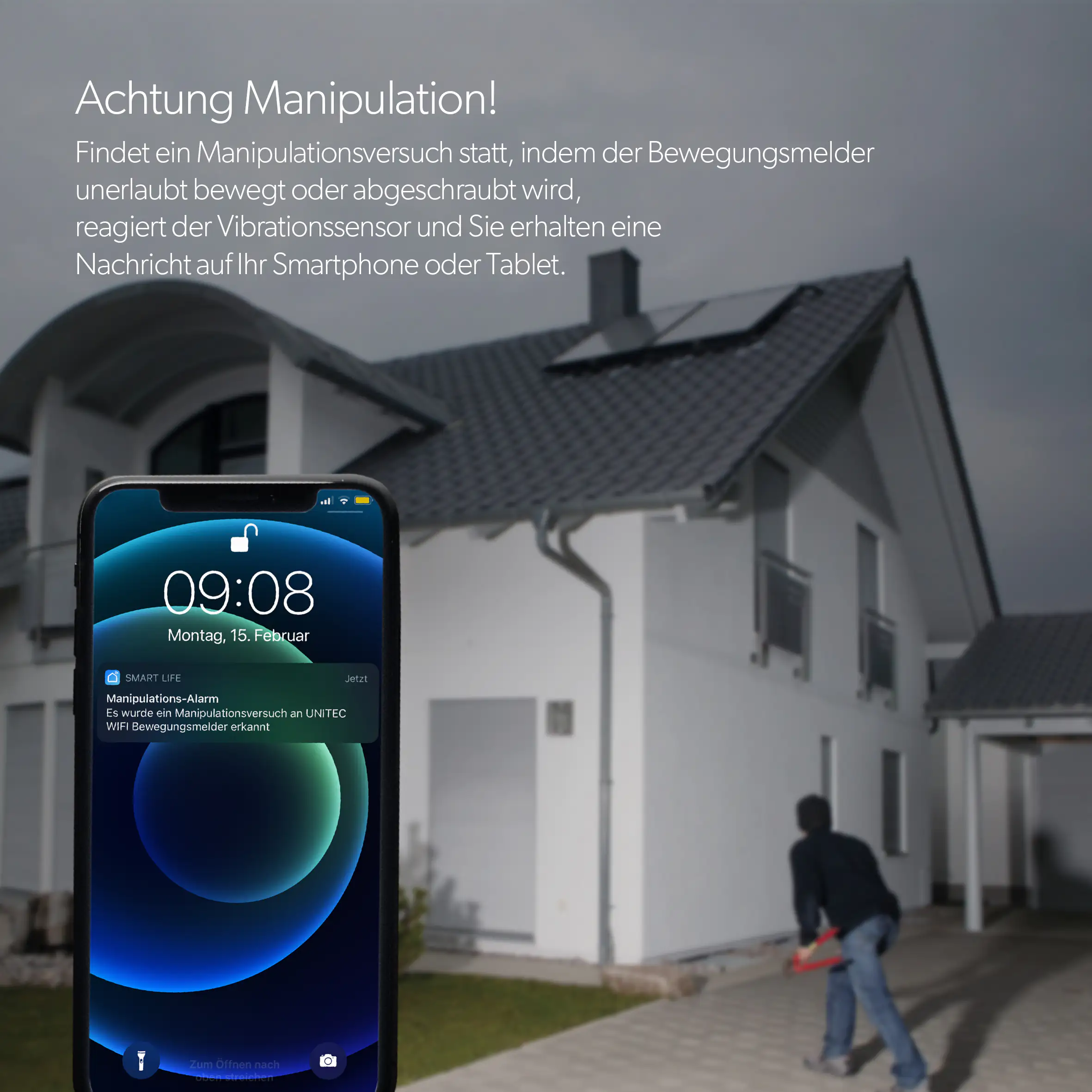 WIFI Bewegungsmelder weiß WIFI Bewegungsmelder weiß