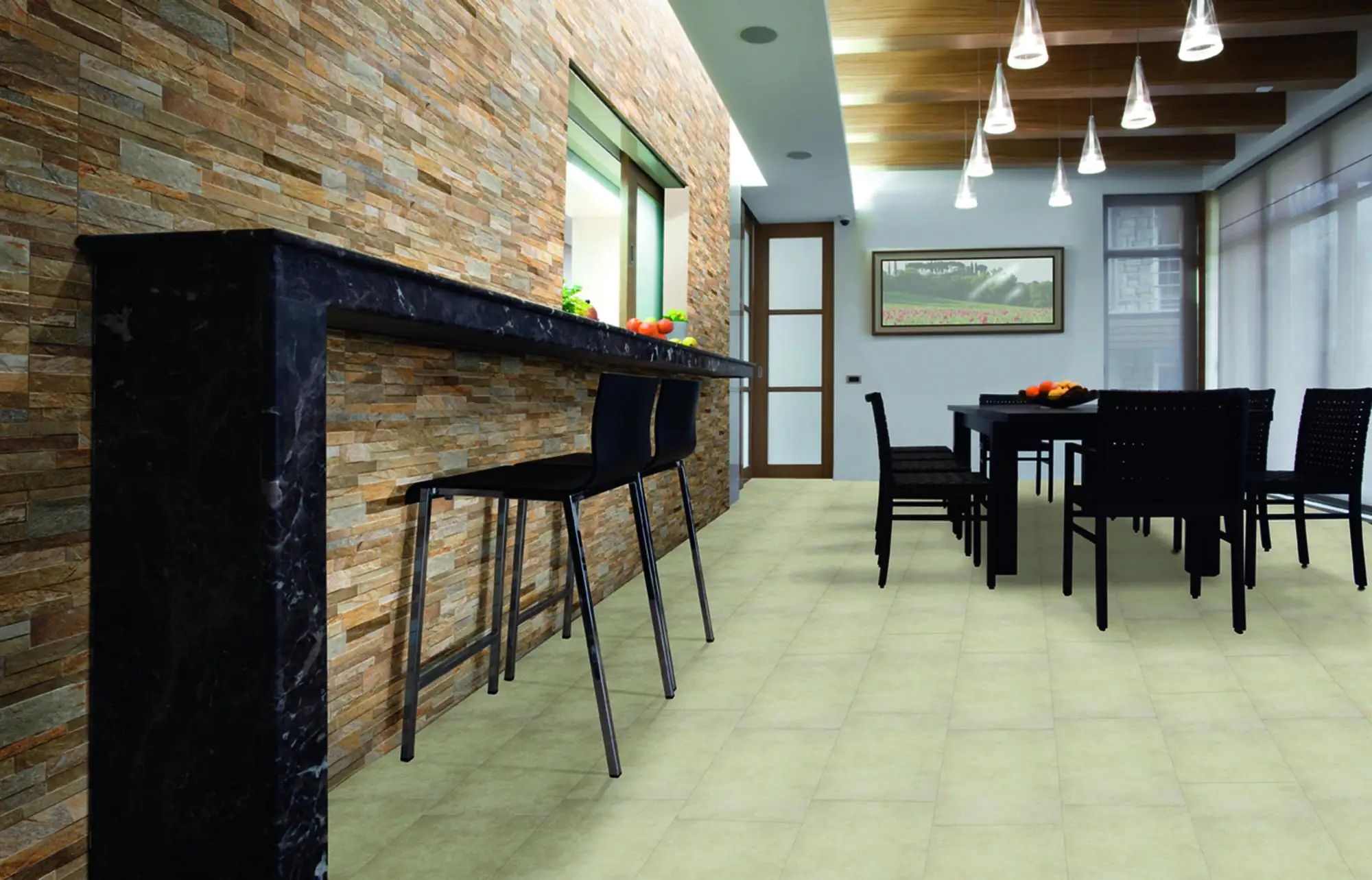 Bodenfliese Feinsteinzeug Absolute 31 x 62 cm beige