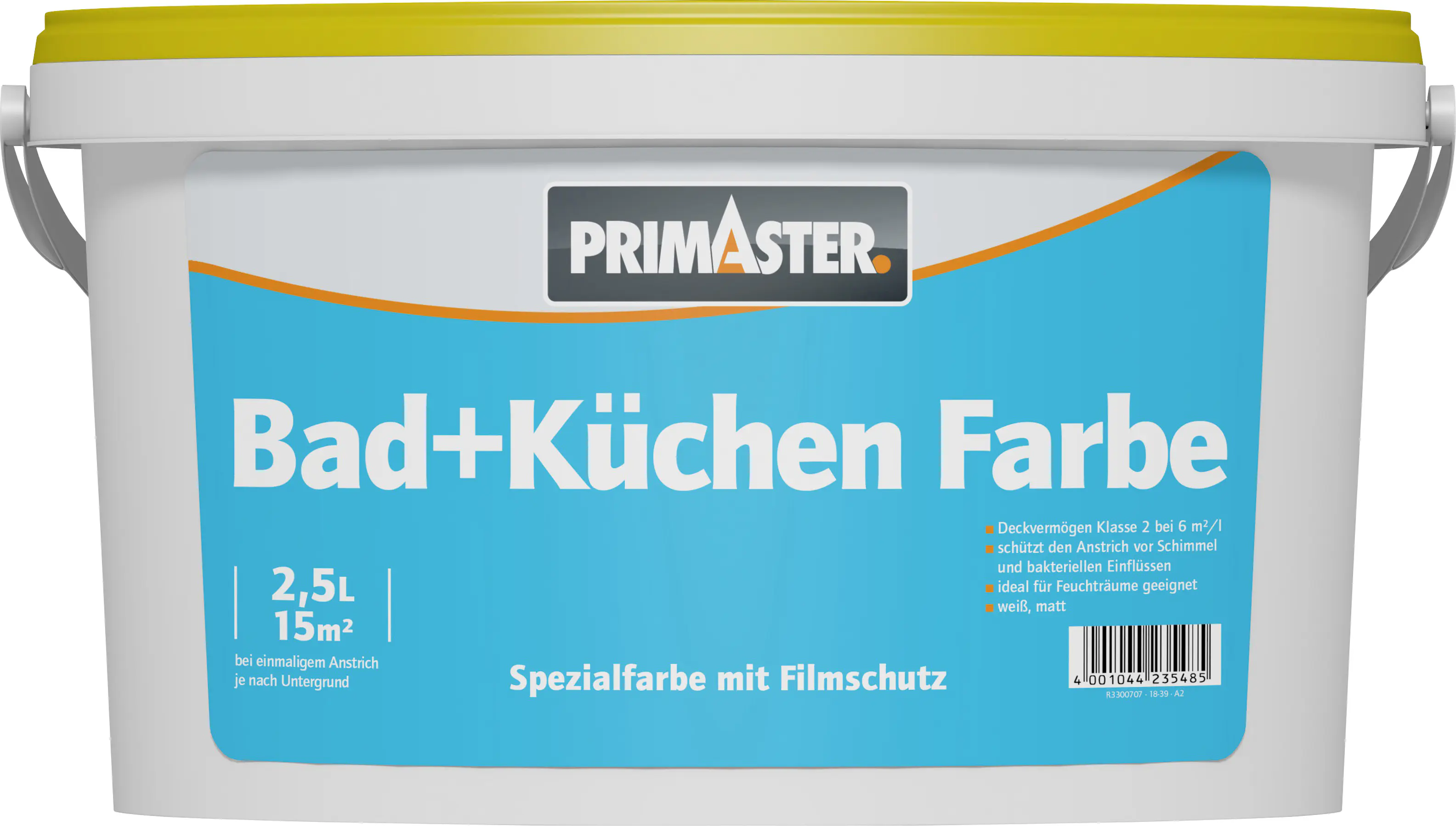 Primaster Bad & Küchenfarbe 2,5 L weiß matt Primaster Bad & Küchenfarbe 2,5 L weiß matt