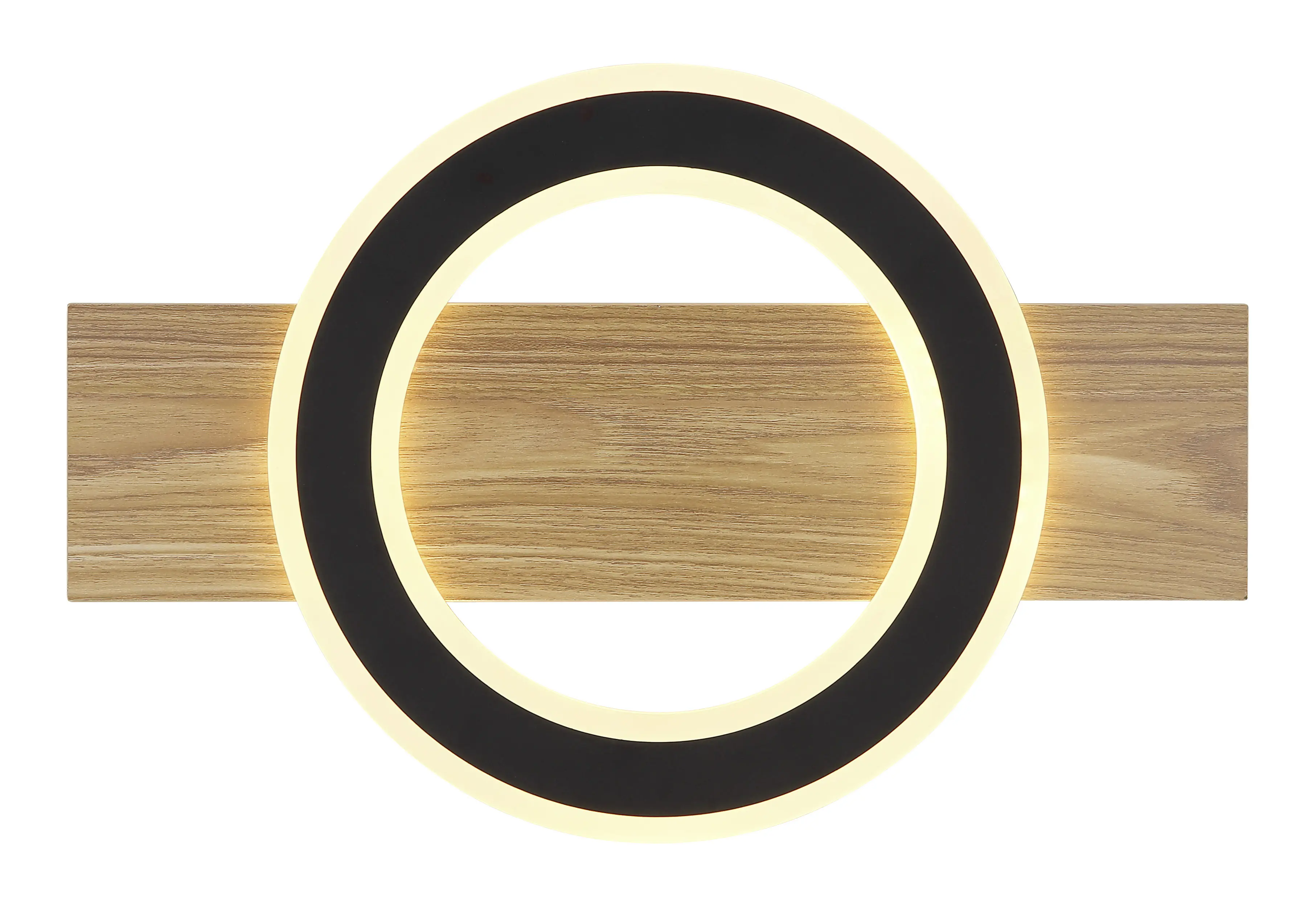 Globo Deckenleuchte Jayden 44 x 29 cm holzoptik warmweiß