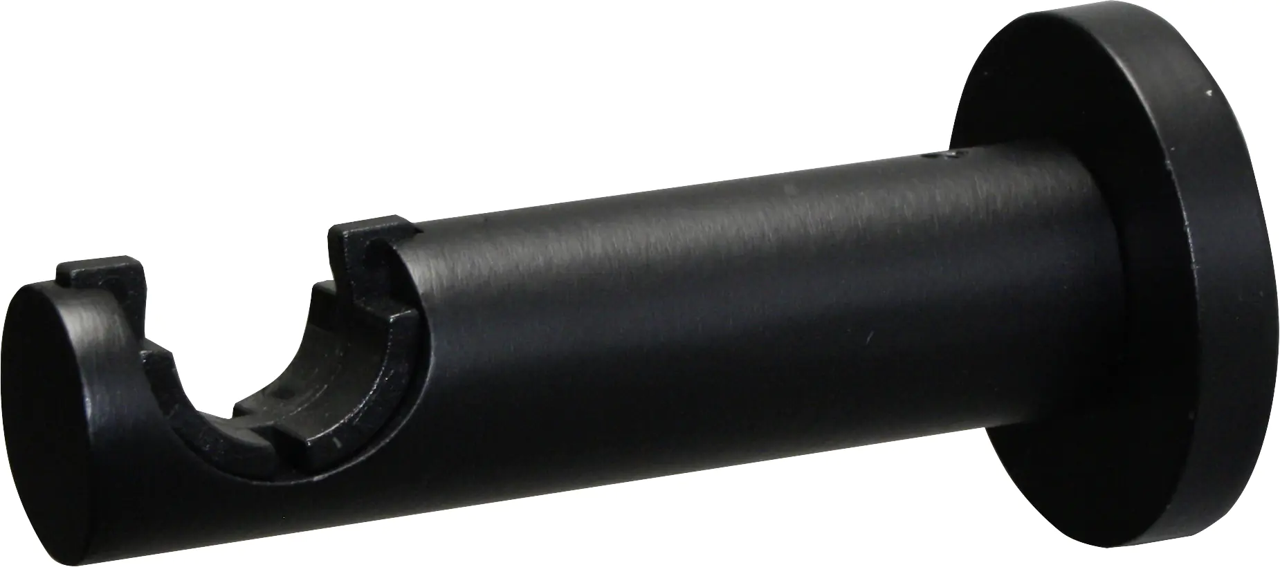 Gardinia Gardinenstangen-Set Kreta 1-Lauf Ø 16-19 mm schwarz-matt 190 cm - 340 cm